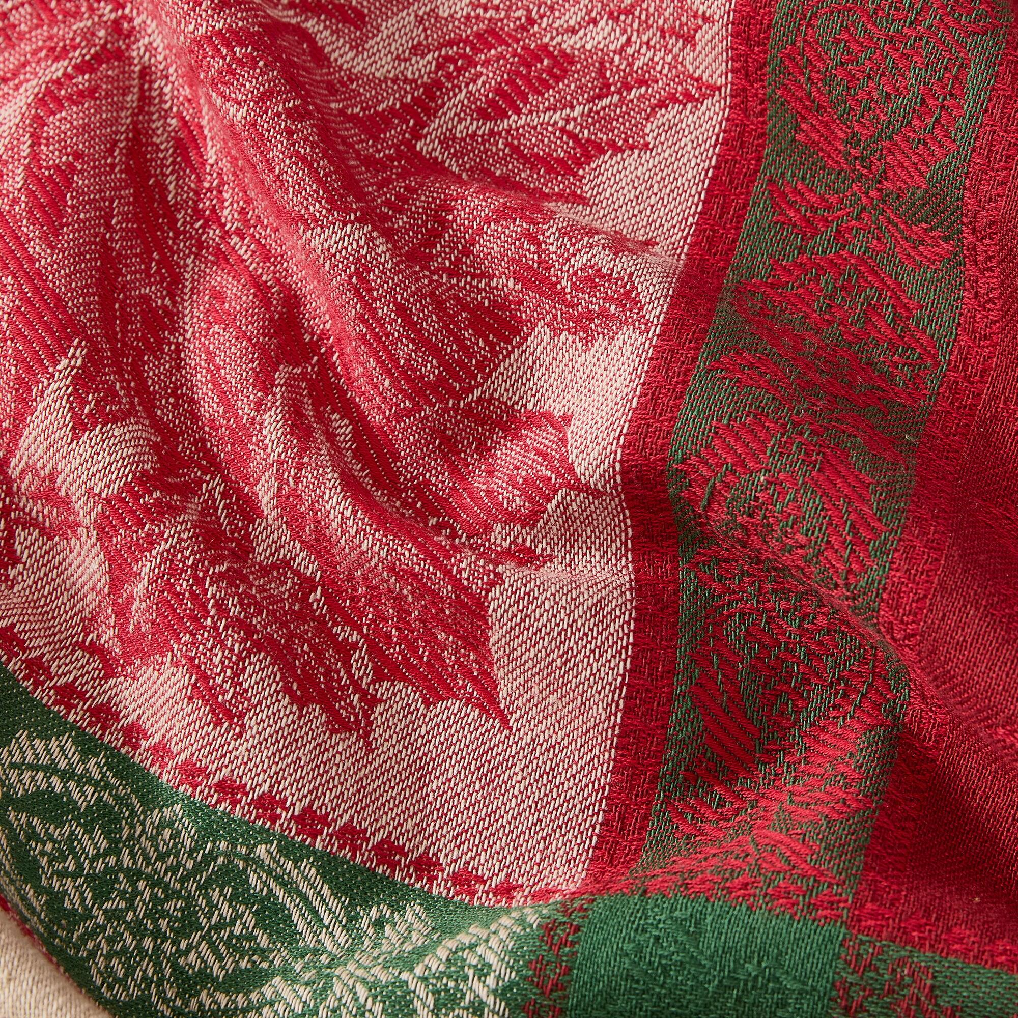 The Holiday Aisle® Kaosayn Jacquard Woven Cotton Christmas/Holiday Rectangle Tablecloth