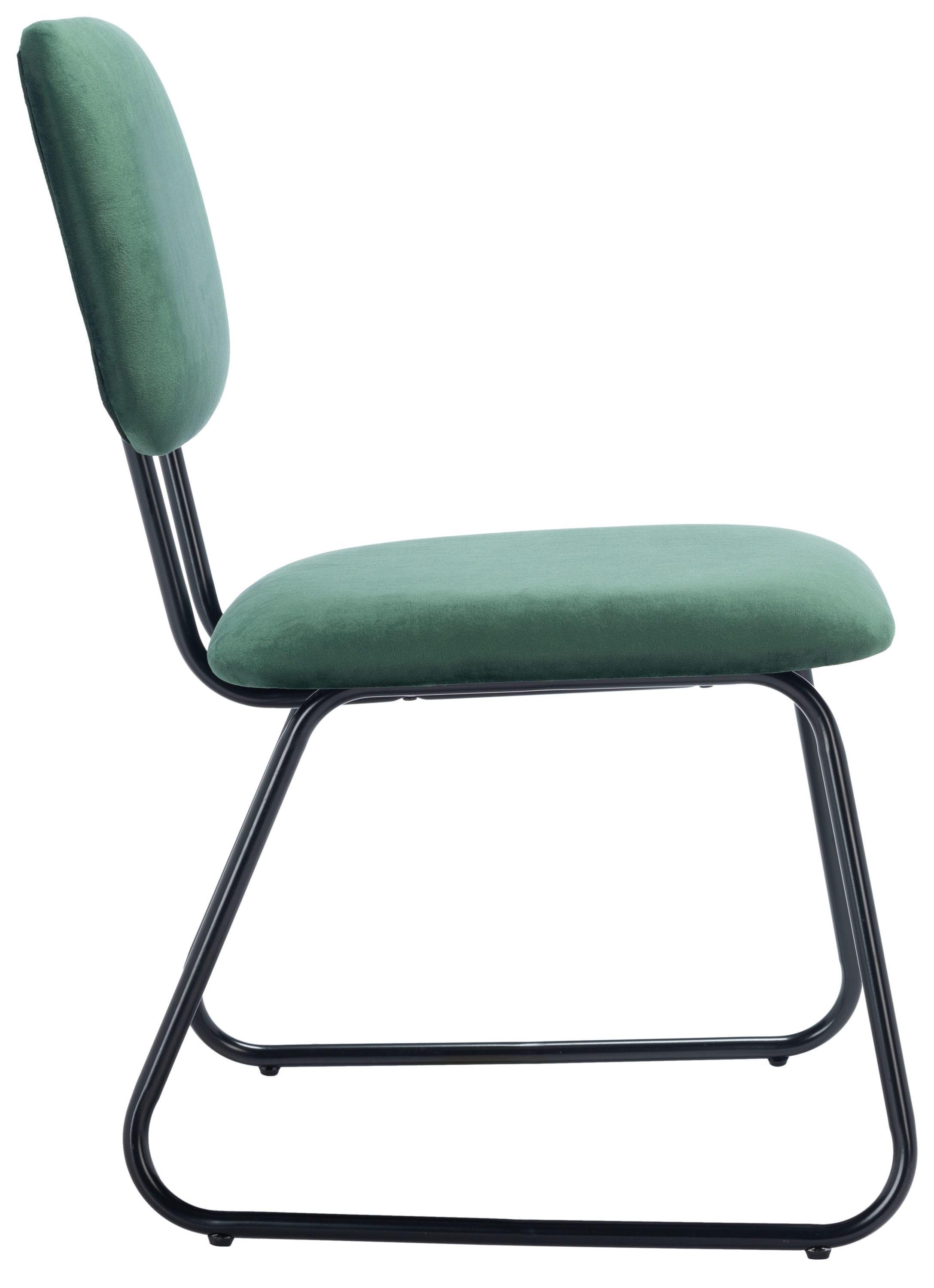 Chavelle Side Chair (Set Of 2) - Malachite Green/Black - Safavieh