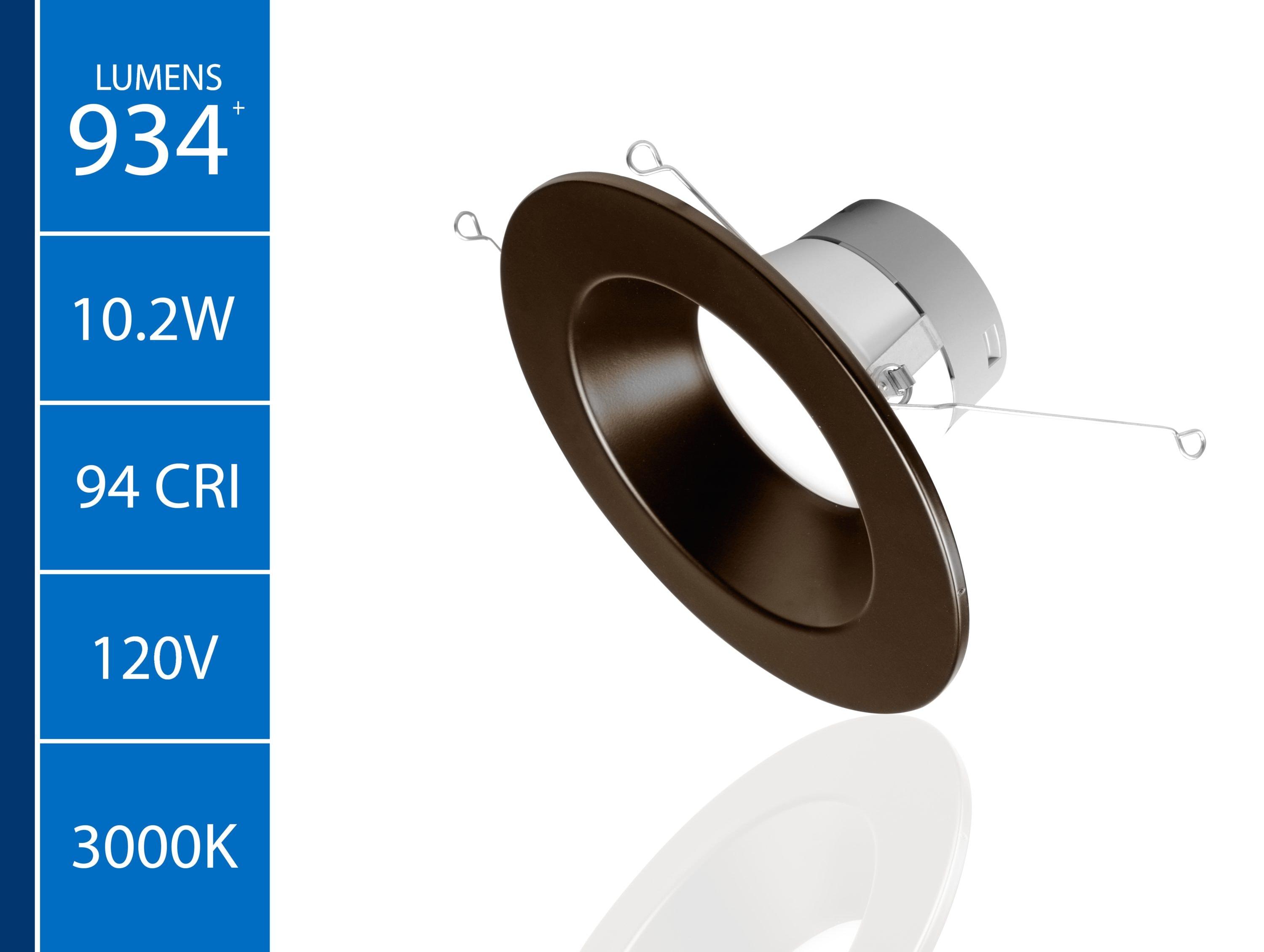 6'' Dimmable Air-Tight IC Rated LED Retrofit Recessed Lighting Kit
