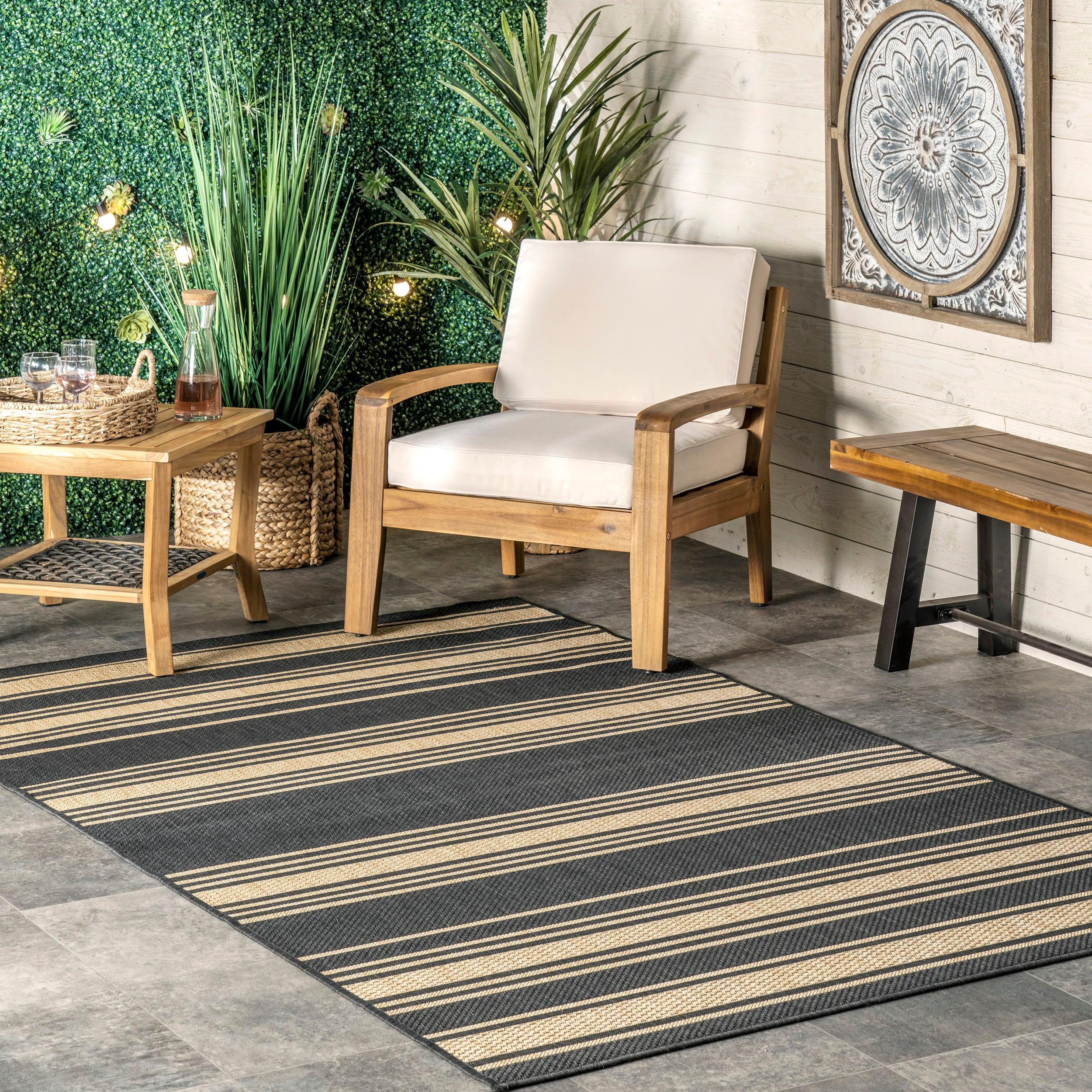 Romy Striped Indoor/Outdoor Area Rug