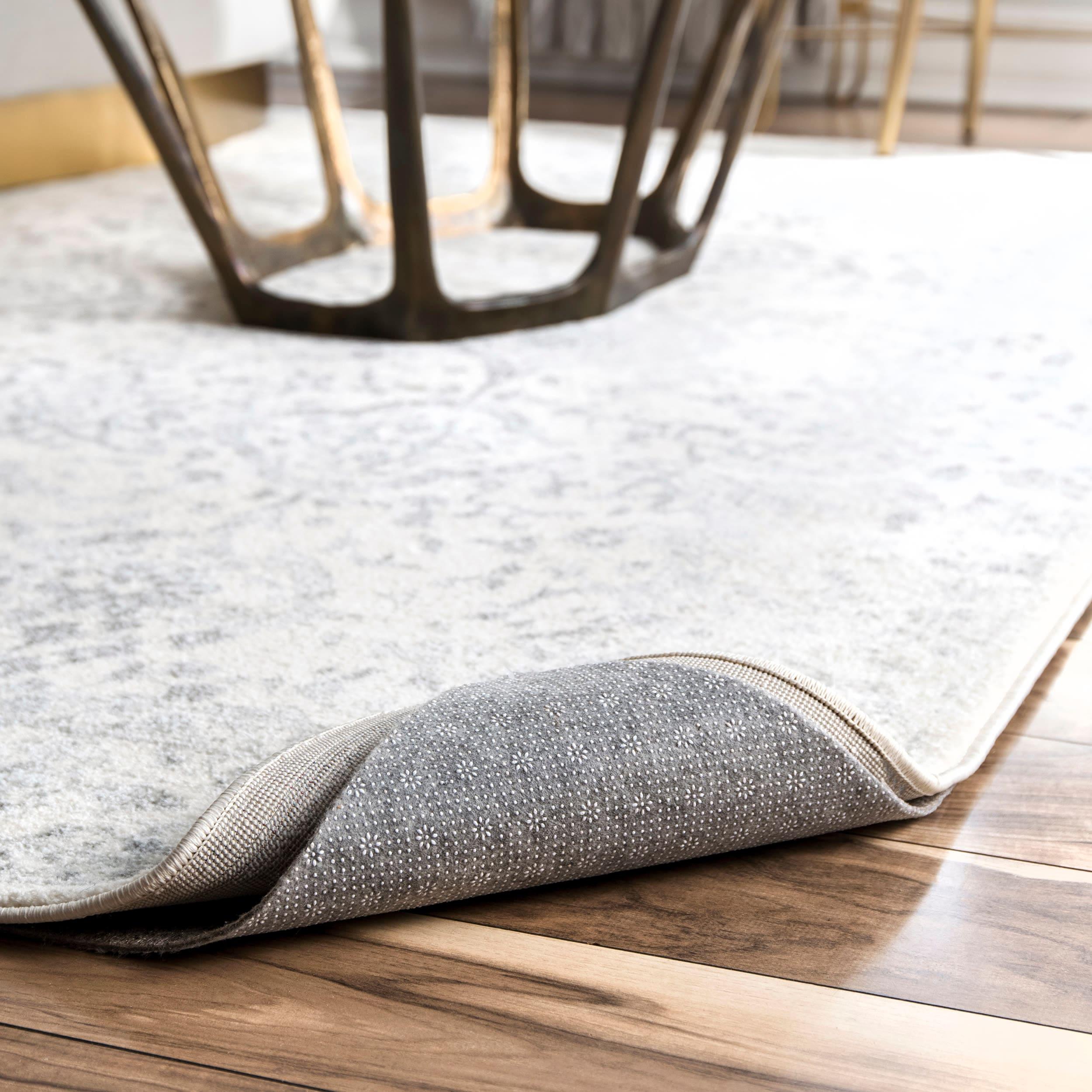 Nuloom Brody Eco-Friendly Non Skid Rug Pad, Square 4', Gray