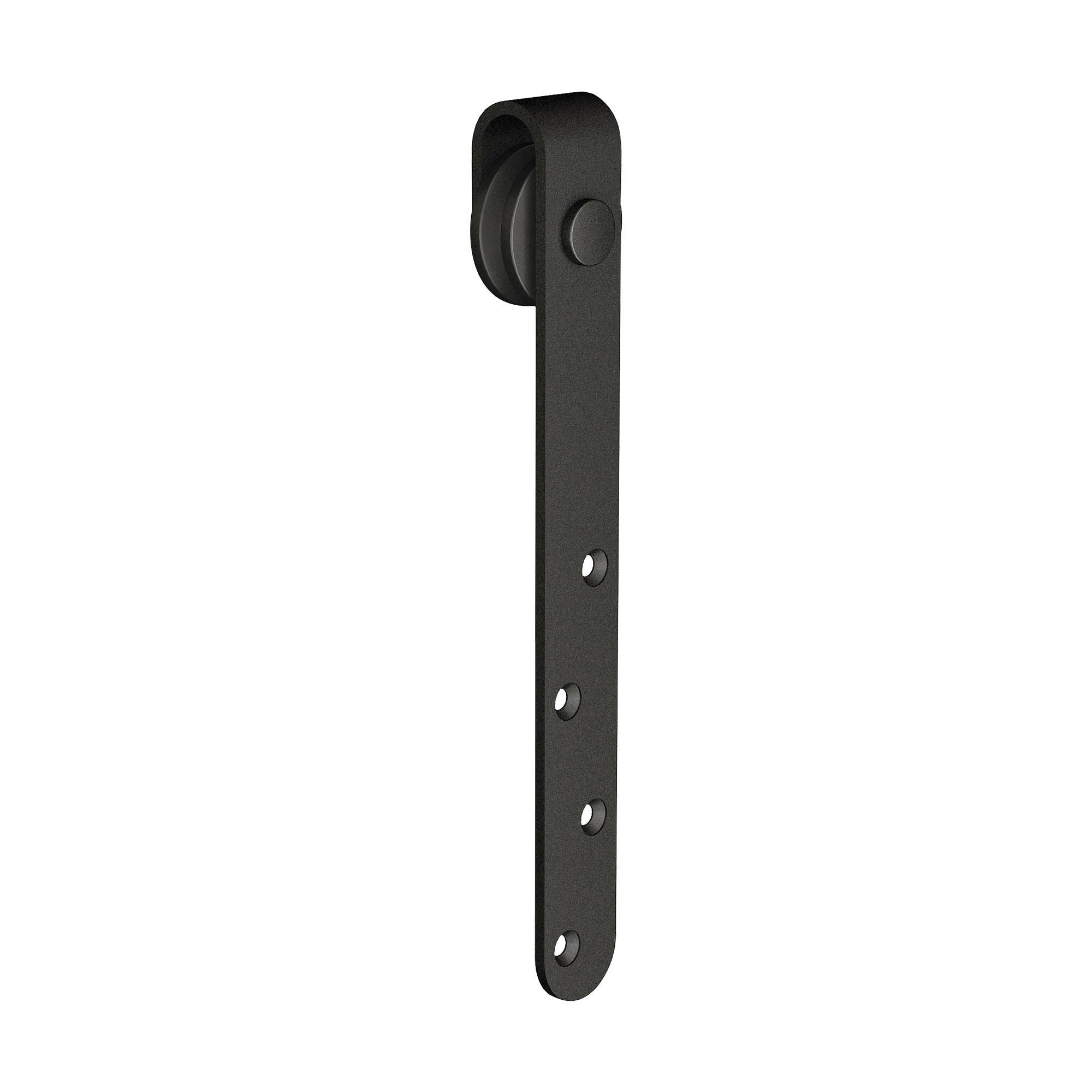 6 ft Solid Steel Mini Sliding Rolling Barn Door Hardware Kit for Single Wood Doors