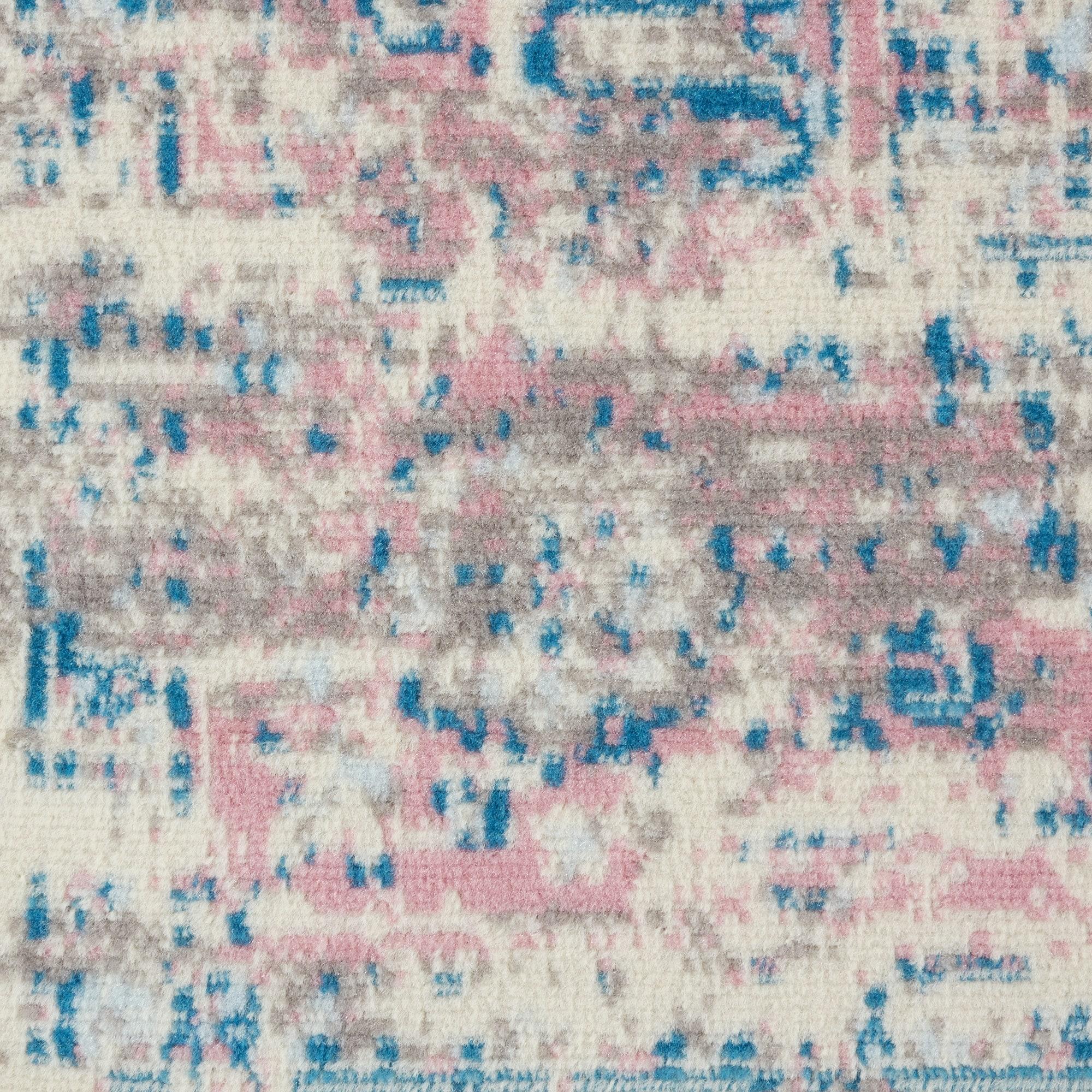 Nourison Grafix GRF14 Ivory/Pink Area Rug 7'10" x 9'10"