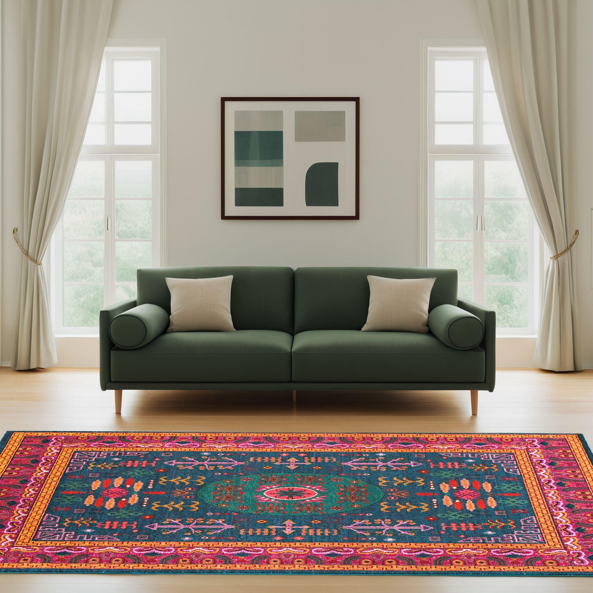 Mark & Day Beziers 7'10"x10'2" Rectangle Woven Indoor Area Rugs Bright Red