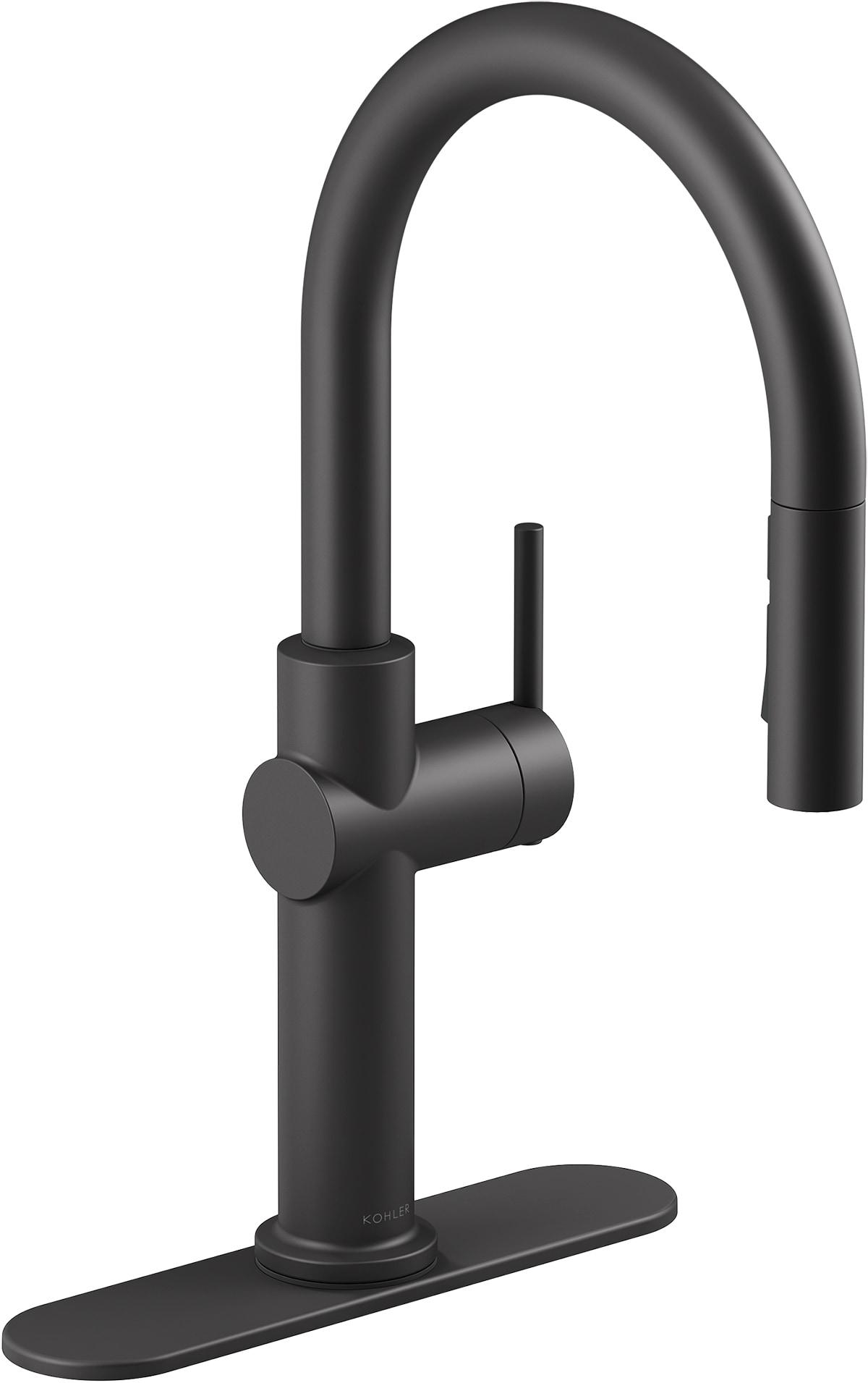 Kohler Crue Single Handle Pull Down Kitchen Faucet with Three-Function Pull Down Sprayer