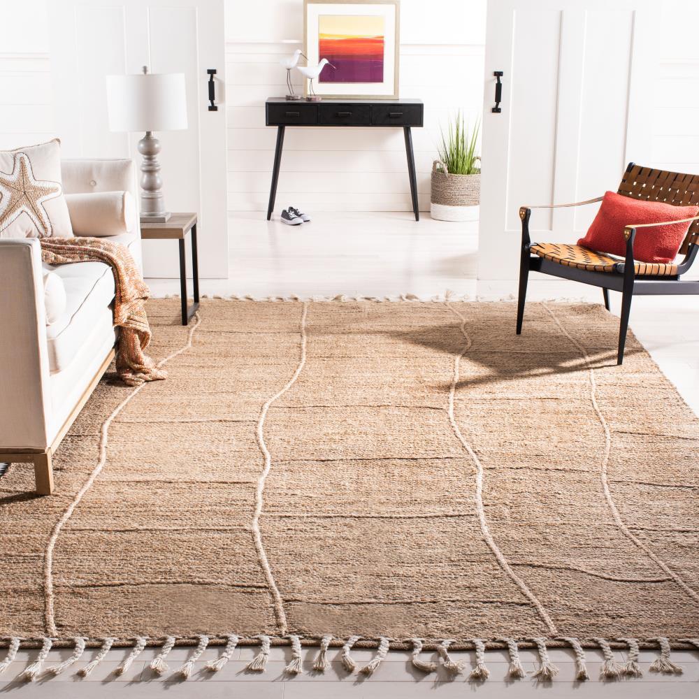 Natural Fiber NF105 Hand Woven Indoor Area Rug - Natural - 6'x6' - Safavieh