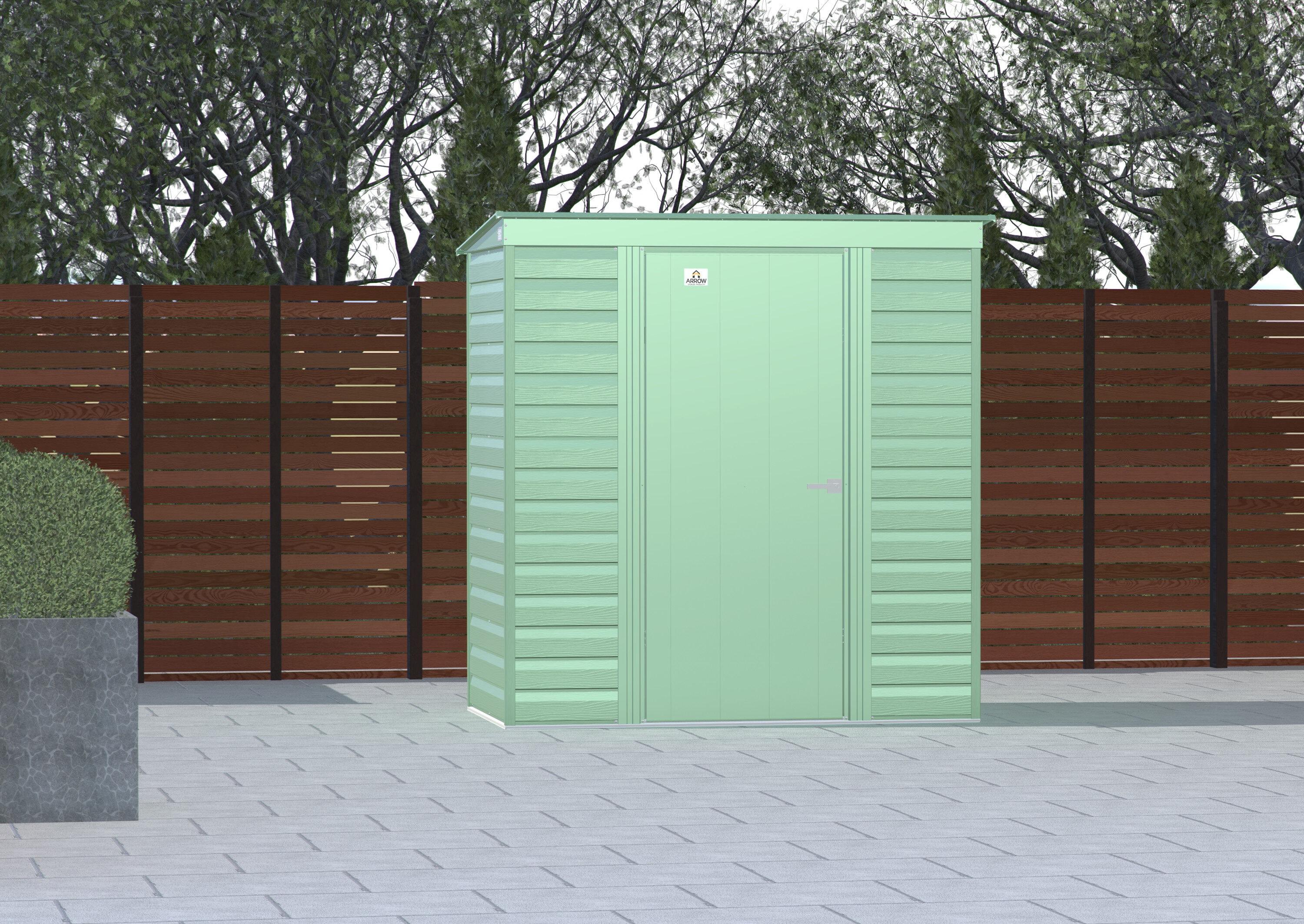 Arrow 6 ft. W x 4 ft. D Steel Horizontal Storage Shed