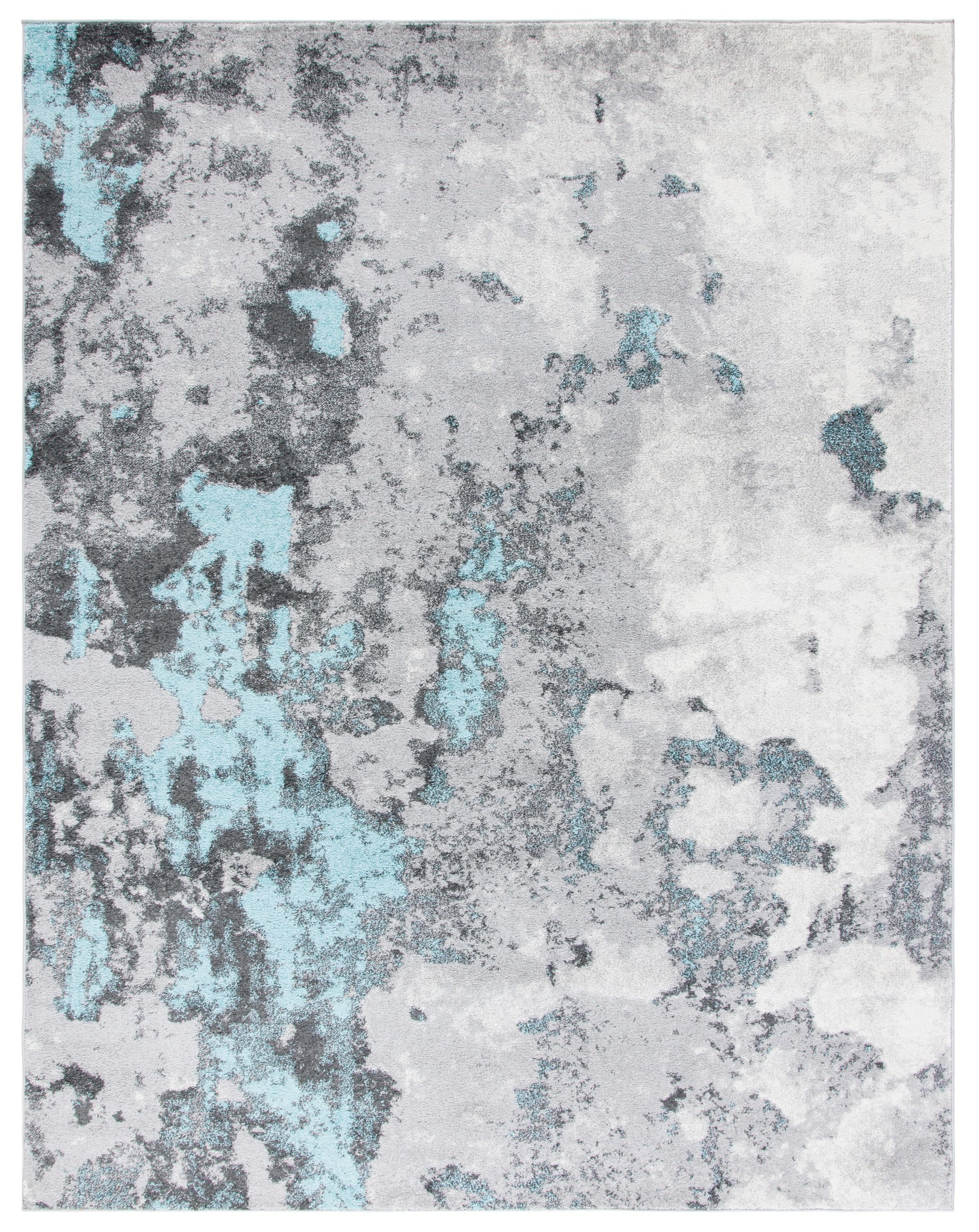 SAFAVIEH Adirondack Ladonna Abstract Area Rug, Turquoise/Grey, 8' x 10'