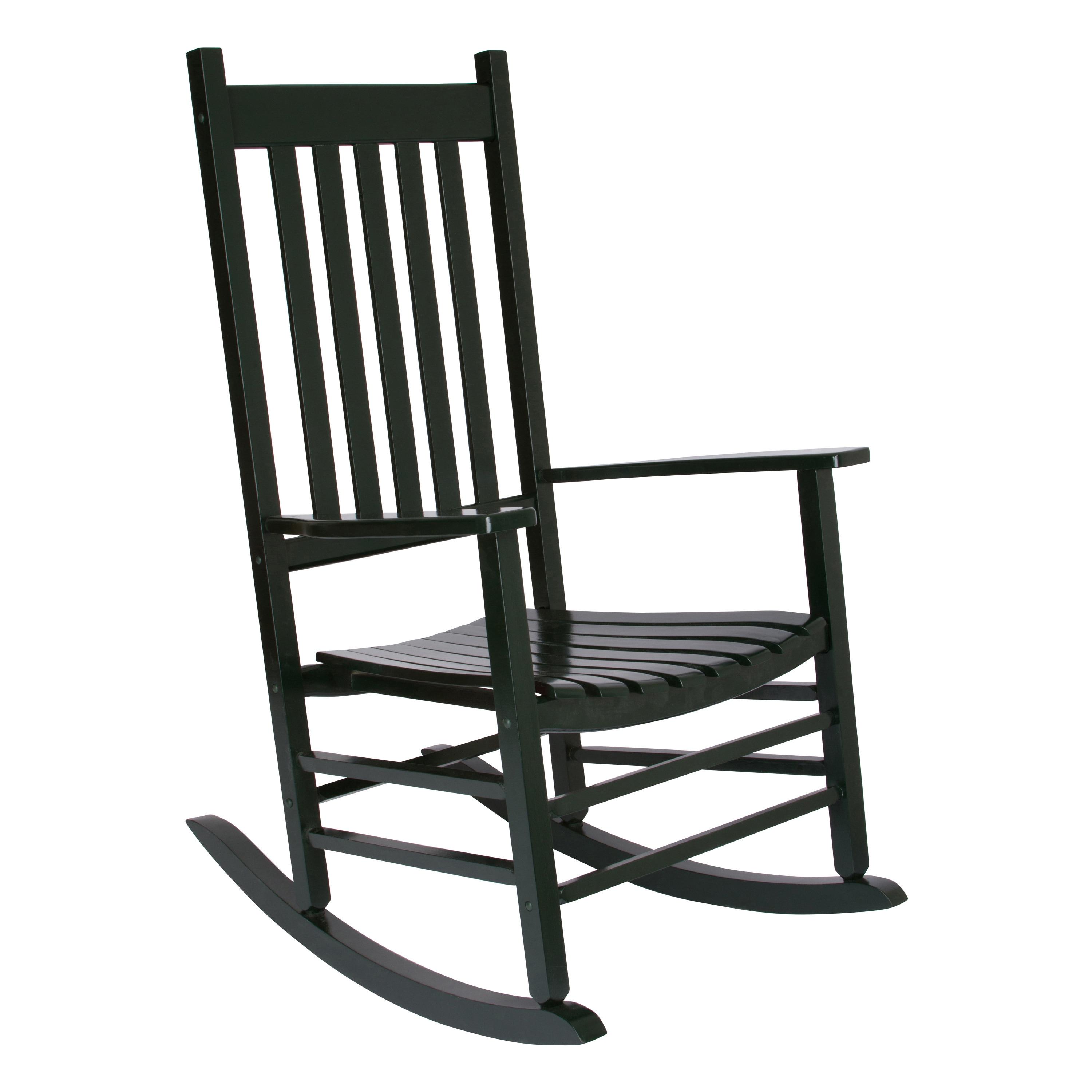 Shine Company Traditional Hardwood Indoor/Outdoor Patio Porch Rocker in Green