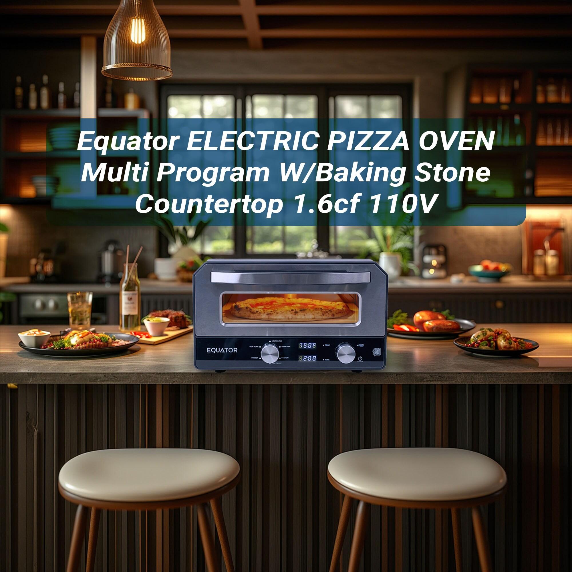 Equator Advanced Appliances Equator ELECTRIC PIZZA OVEN Multi Program w/ Baking Stone Countertop 0.5cf 110V | Wayfair