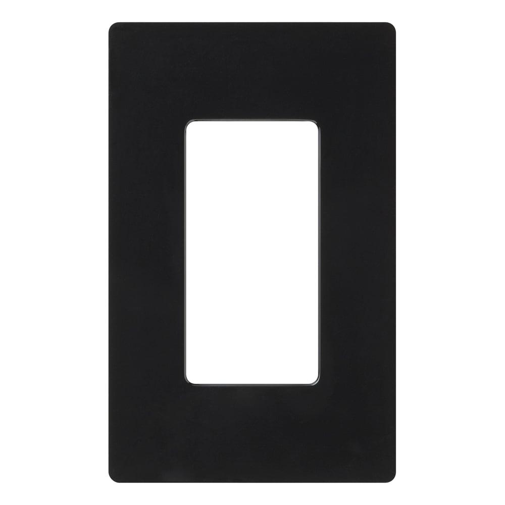 Black Gloss 1-Gang Decorator Wall Plate