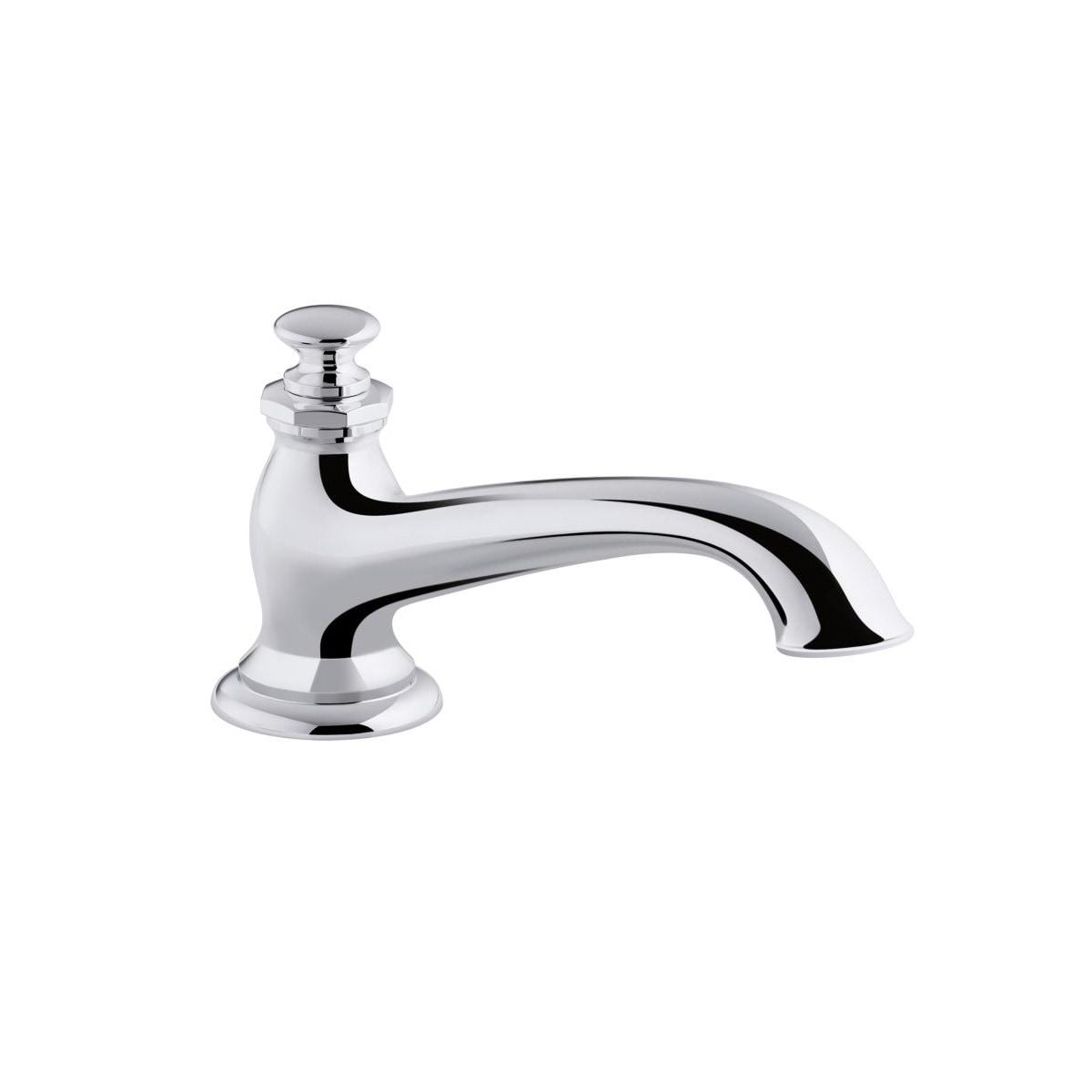 Polished Chrome Deck Mounted Brass Tub Spout