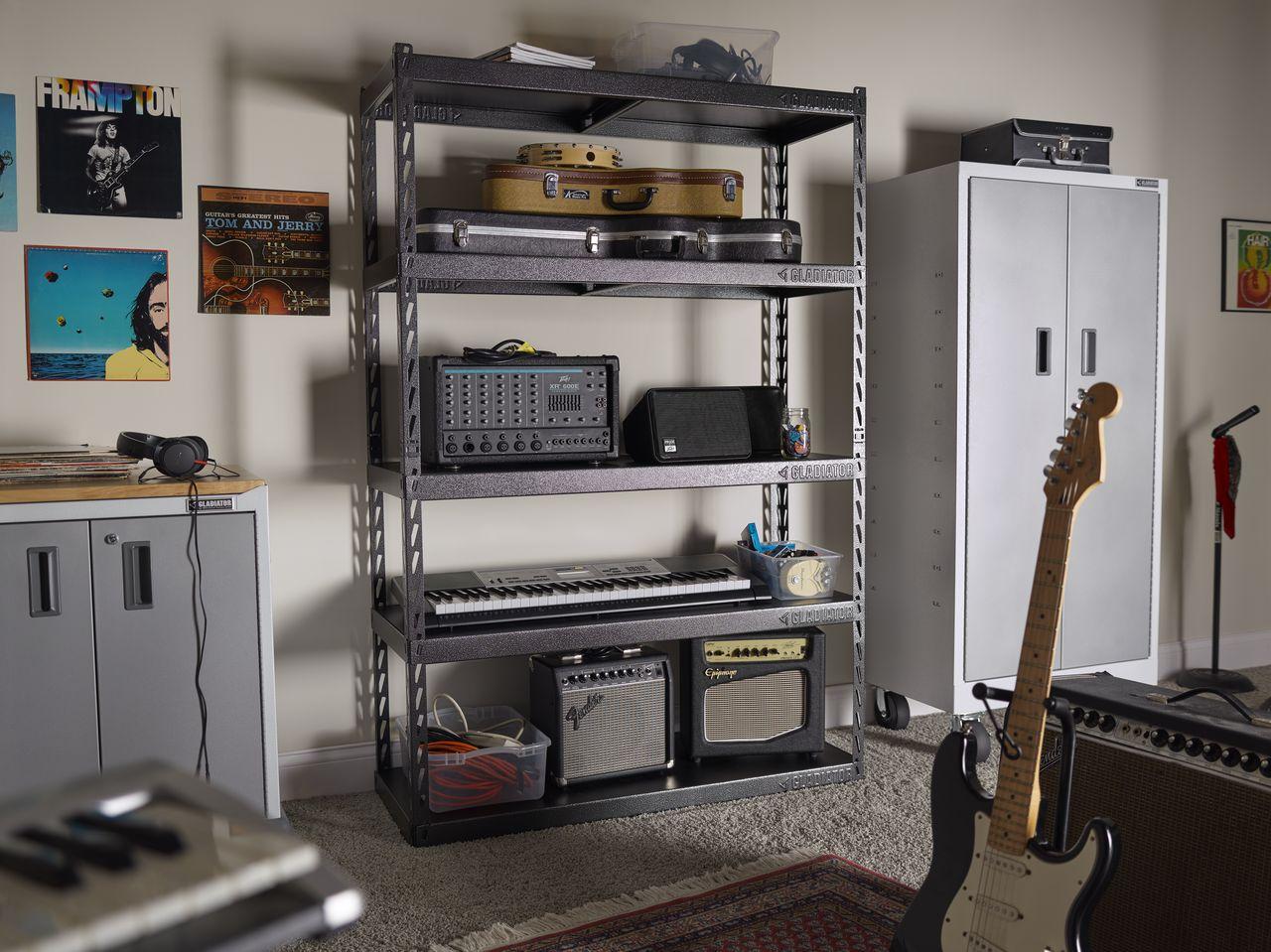 48" Wide EZ Connect Rack With Five Deep Shelves