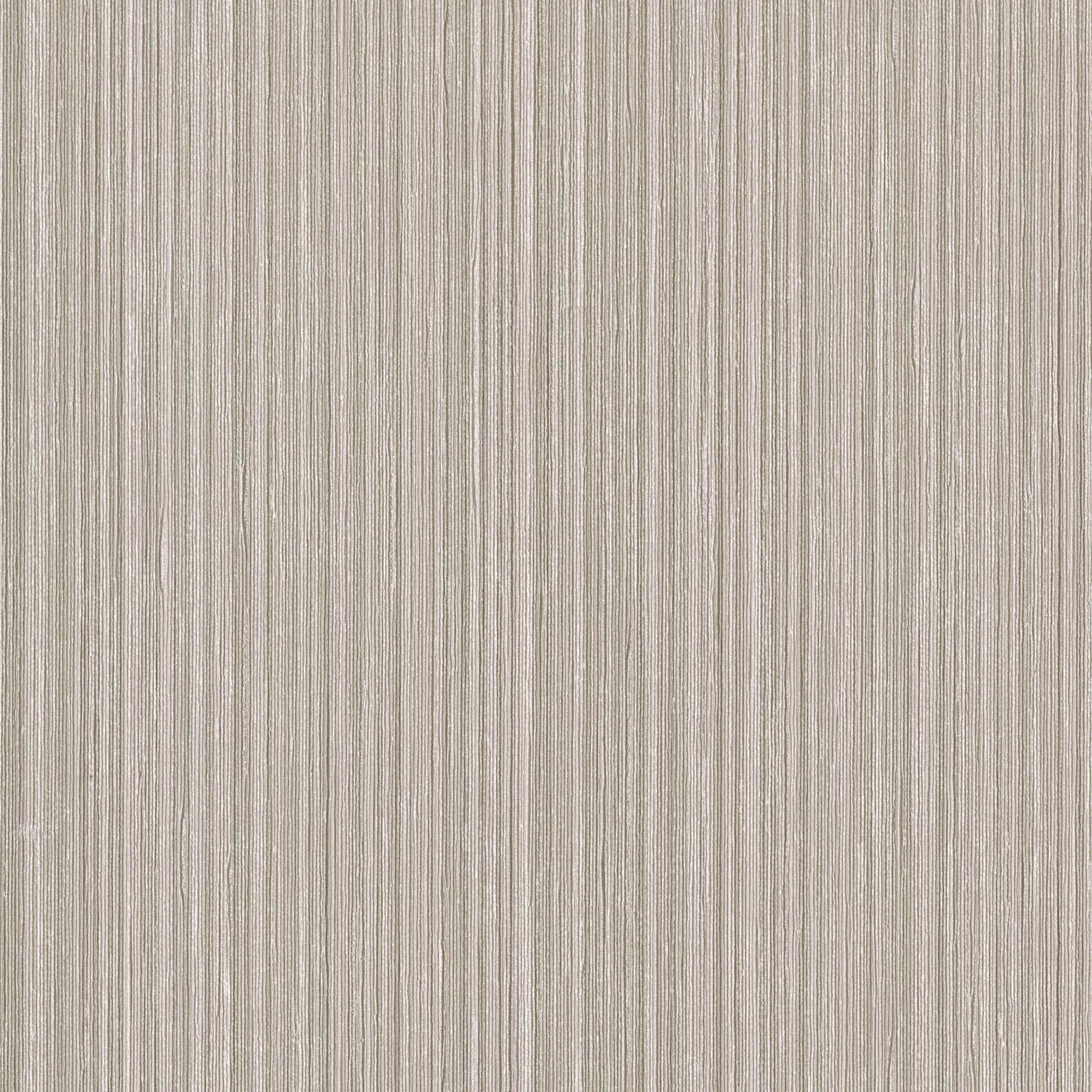 Taupe Stria Matte Fabric-Backed Wallpaper