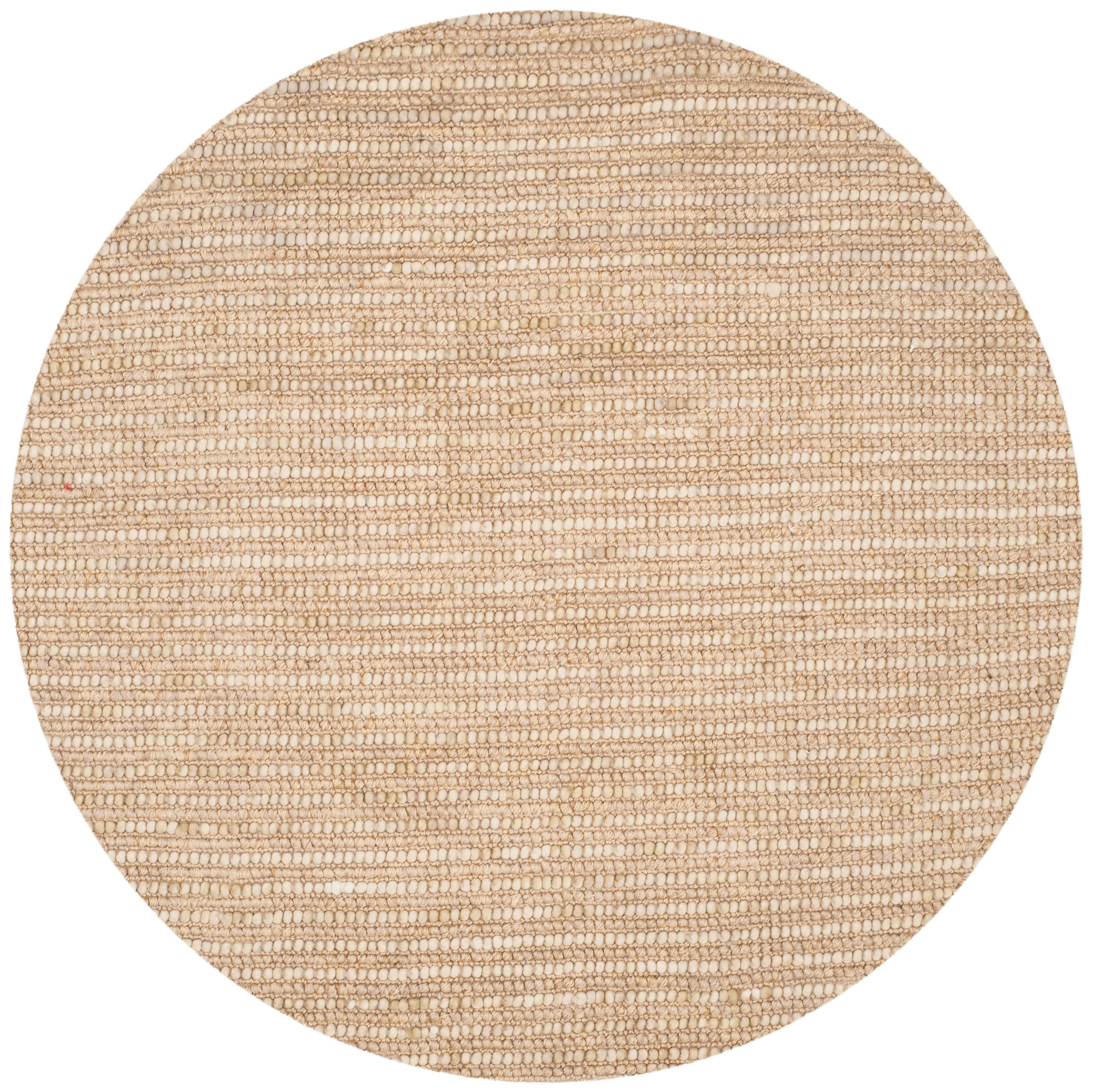 Bohemian BOH525 Hand Woven Area Rug - Beige/Multi - 8' Round - Safavieh.