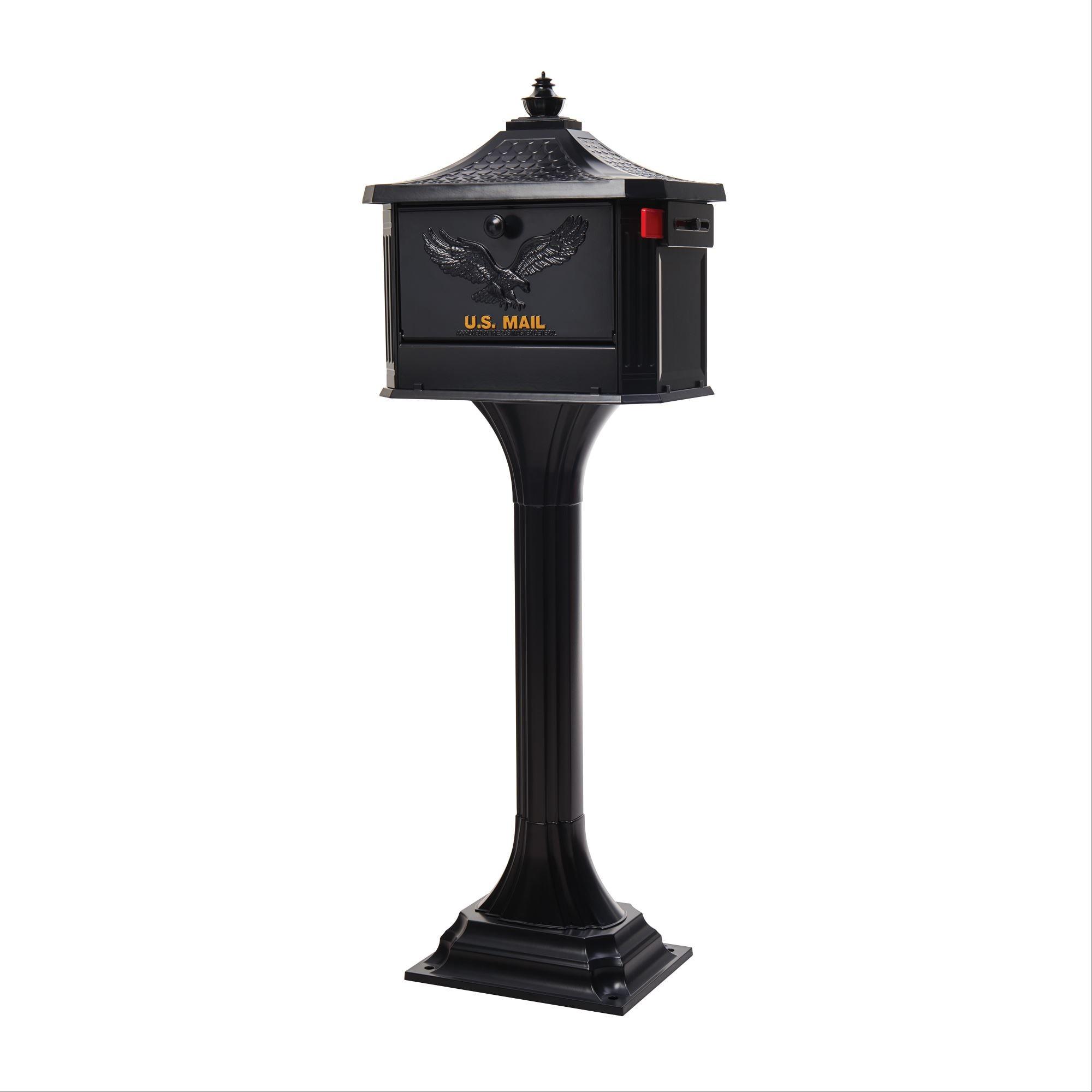 Pedestal Locking Post Mounted Mailbox