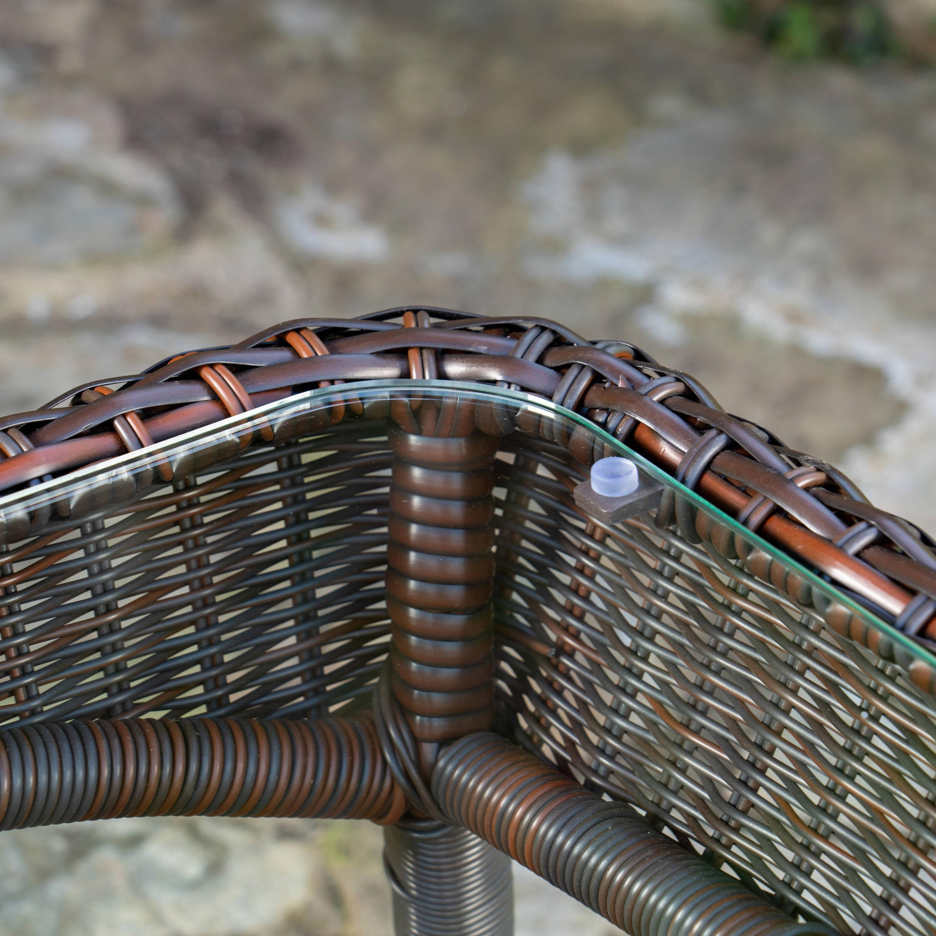 Tortuga Outdoor Lexington Brown Wicker Outdoor 6-Piece Patio Furniture Set with Cushions