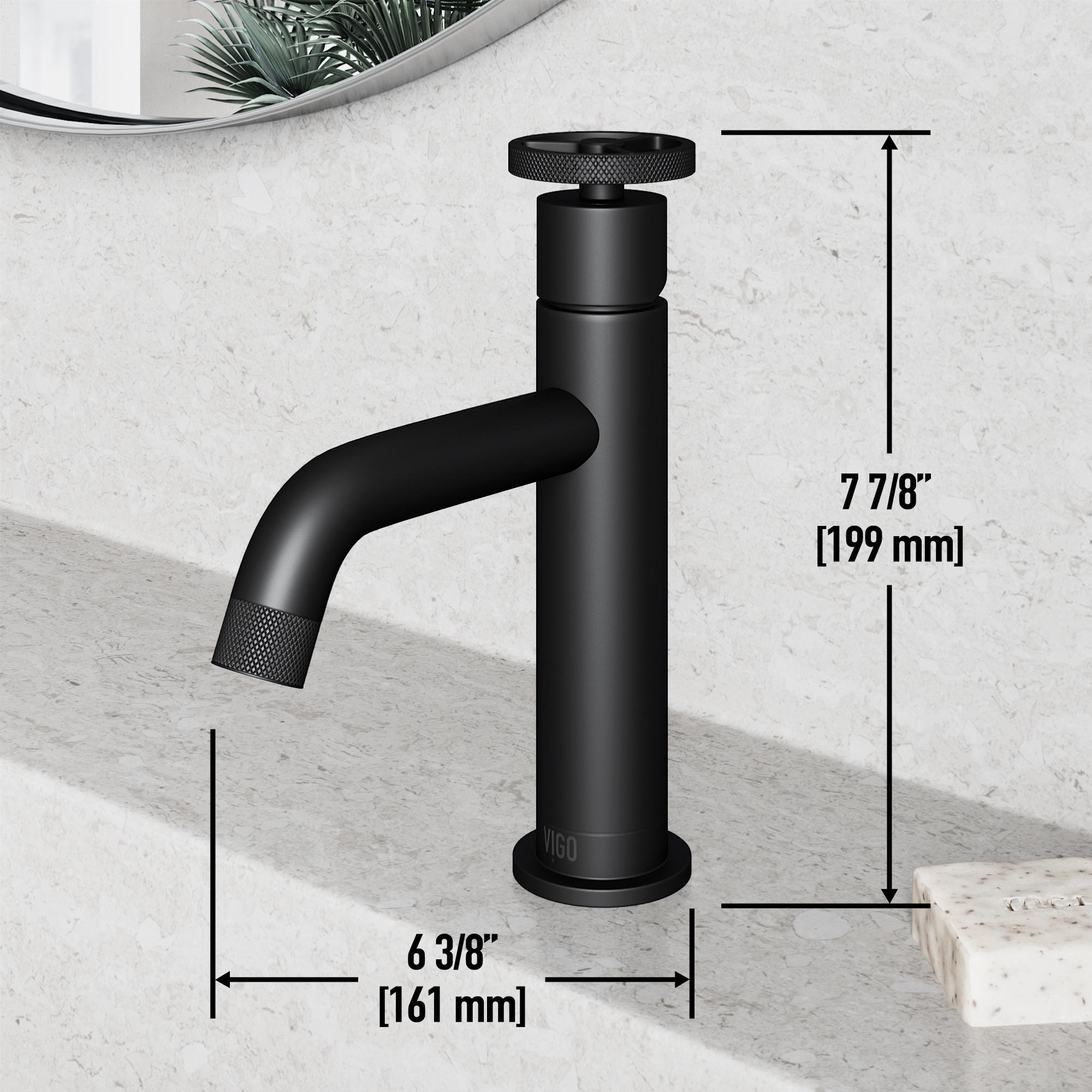 Cass 8" H Single Handle Single Hole Bathroom Faucet