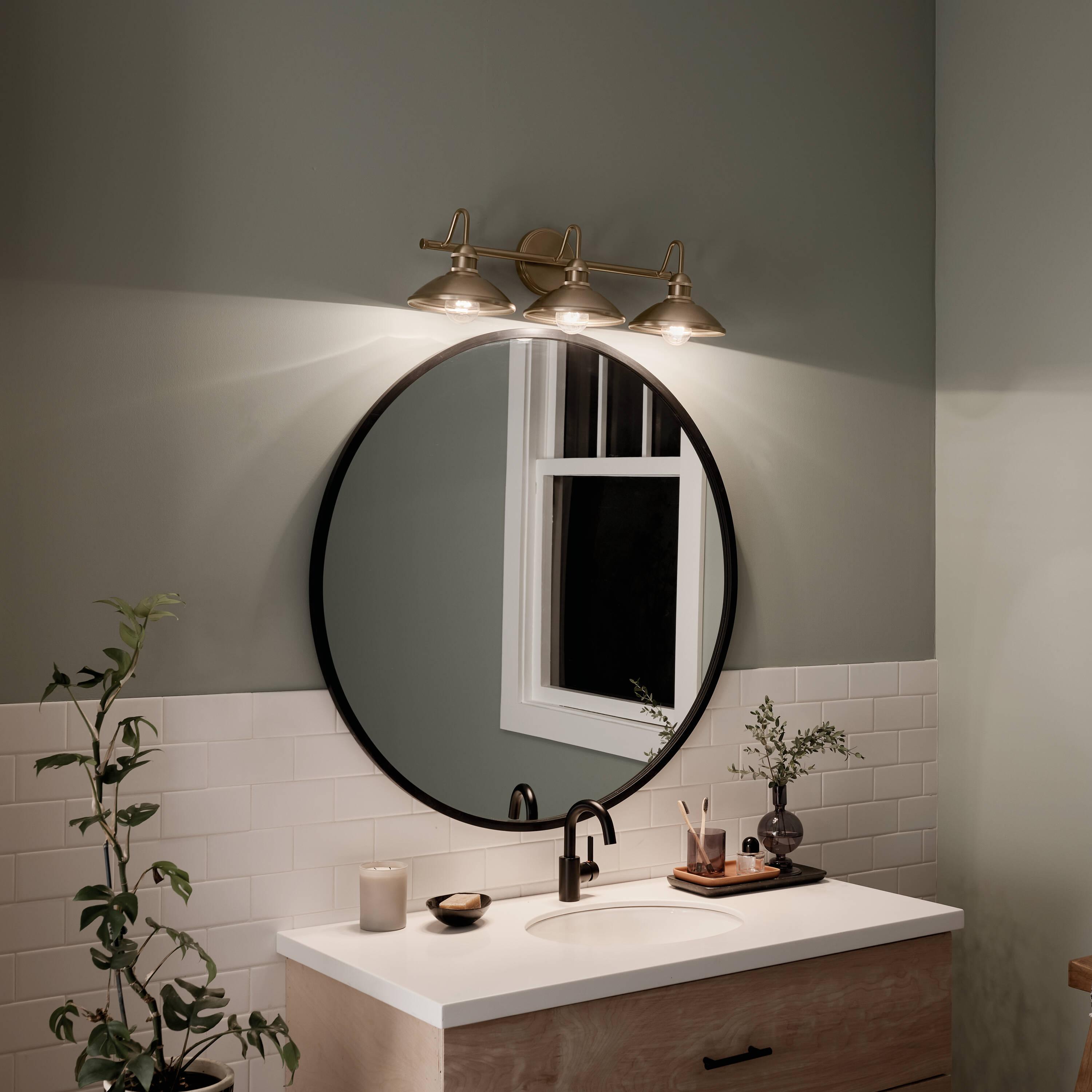 Kichler Lighting Clyde 3 - Light Vanity in  Champagne Bronze