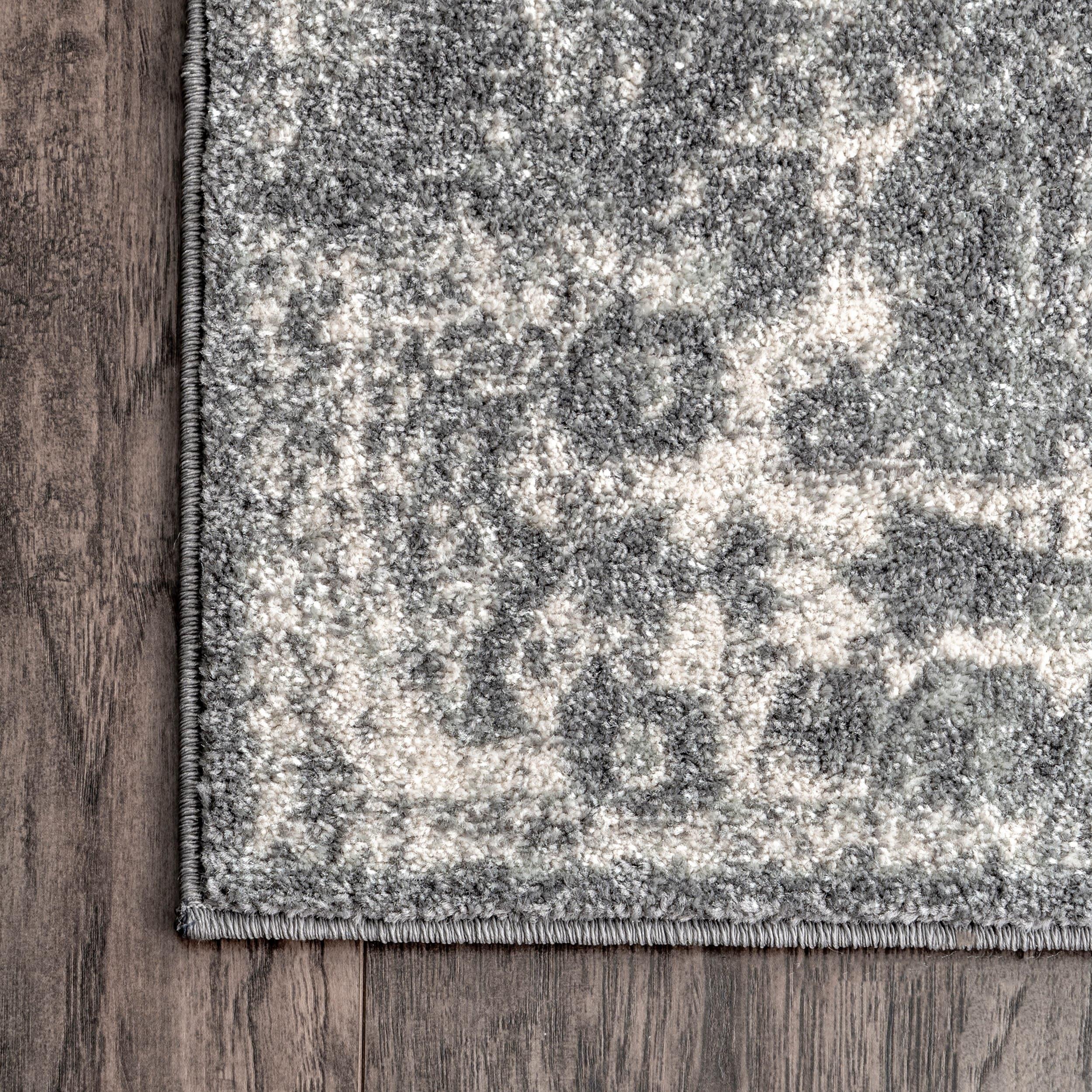Nuloom Maranda Oriental/Persian 5x7 Indoor Area Rug for Living Room Bedroom Dining Room Kitchen, Dark Grey/Ivory