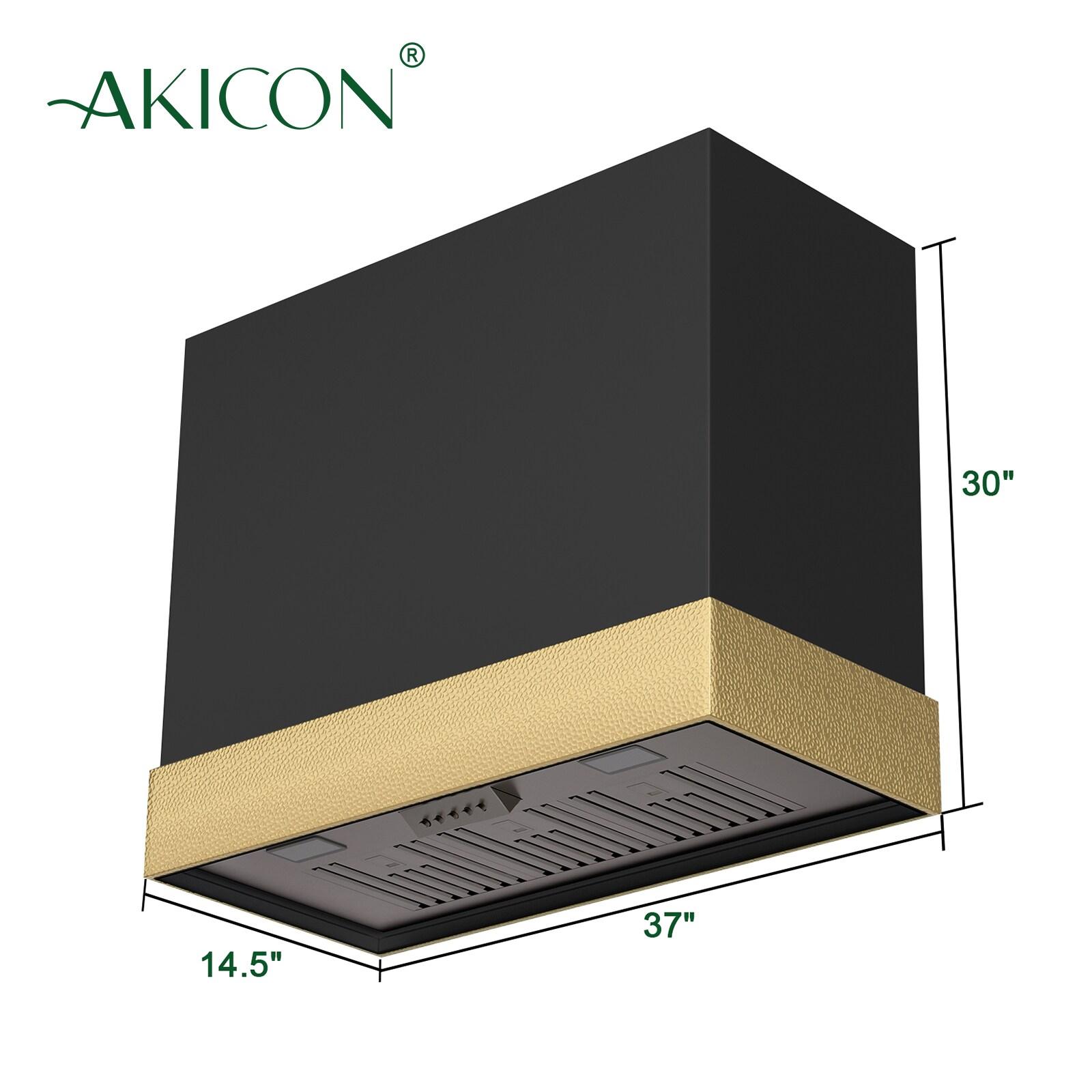 Akicon 600 CFM Ducted (Vented) Wall Mounted Required Range Hood