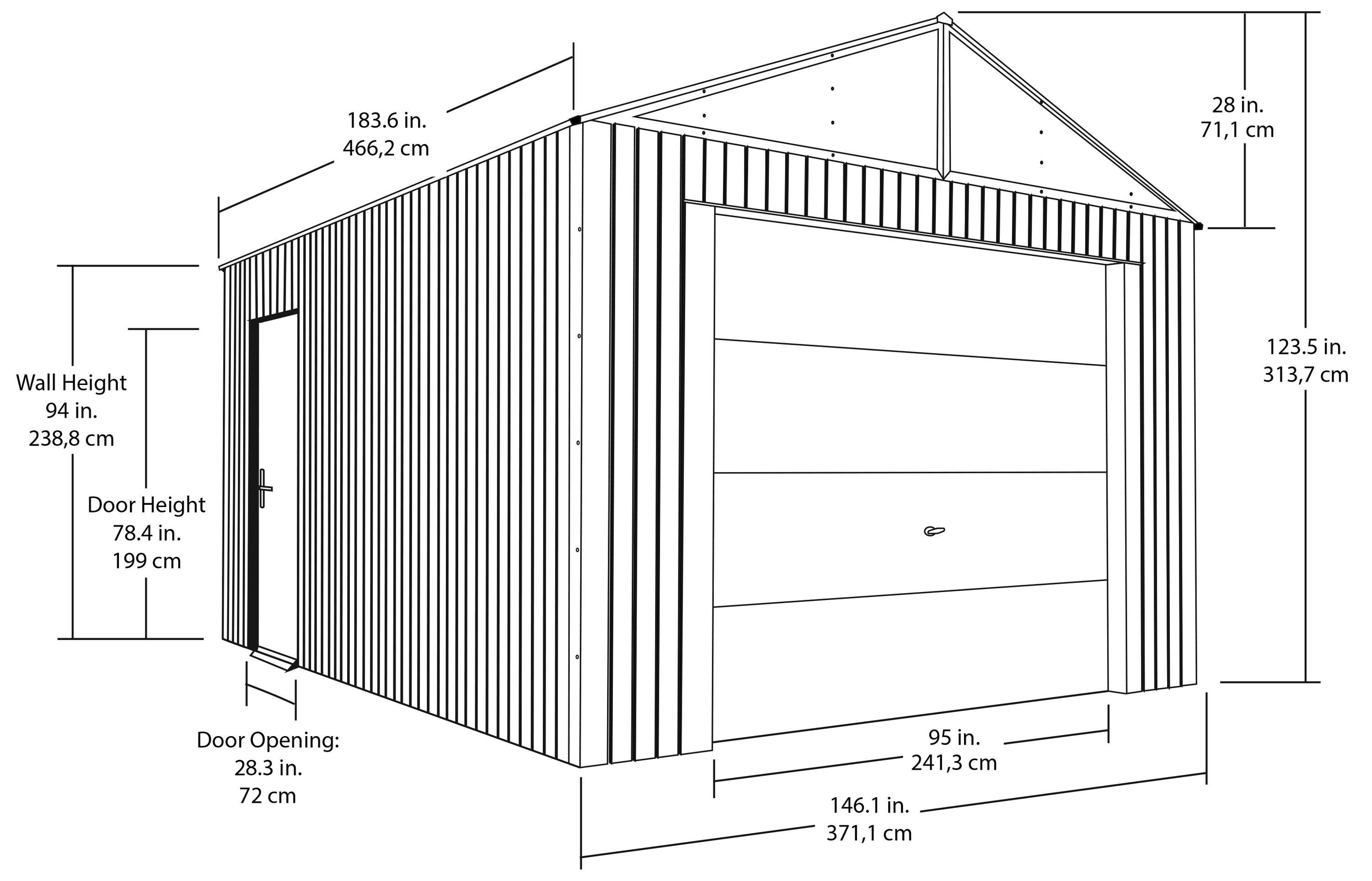 Everest Metal Garage Shed