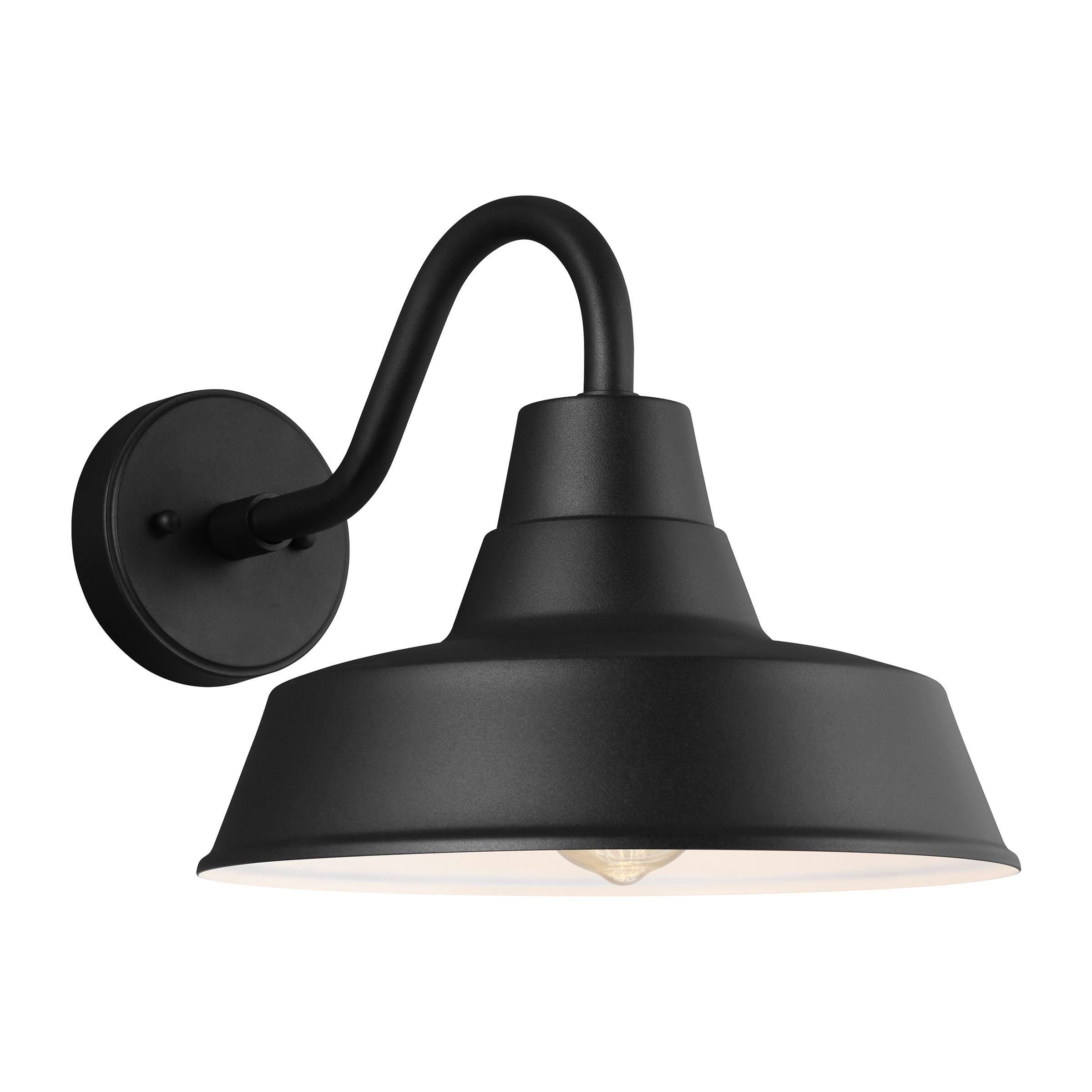 Fisher Outdoor Sconce - Black / 14" Dia