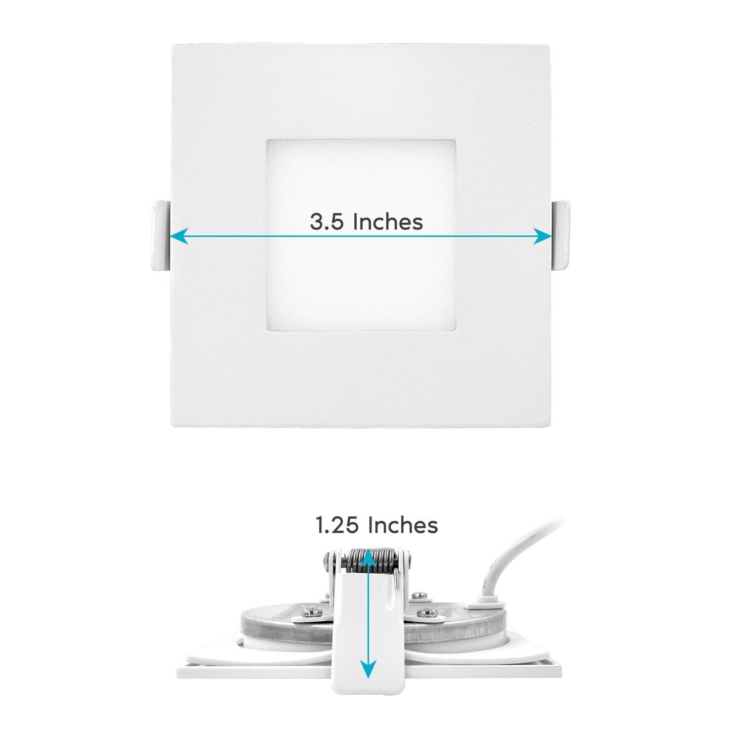 3'' Selectable Color Temperature Dimmable Air-Tight IC Rated LED Canless Recessed Lighting Kit