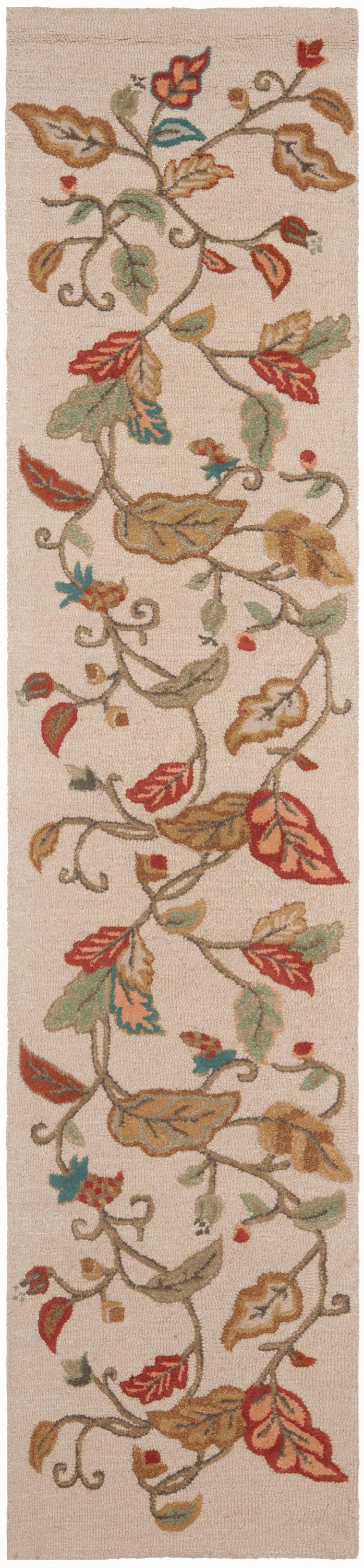 Martha Stewart Autumn Woods - MSR3611 - Indoor Hand Tufted Runners - Persimmon Red - 2'3"x10'
