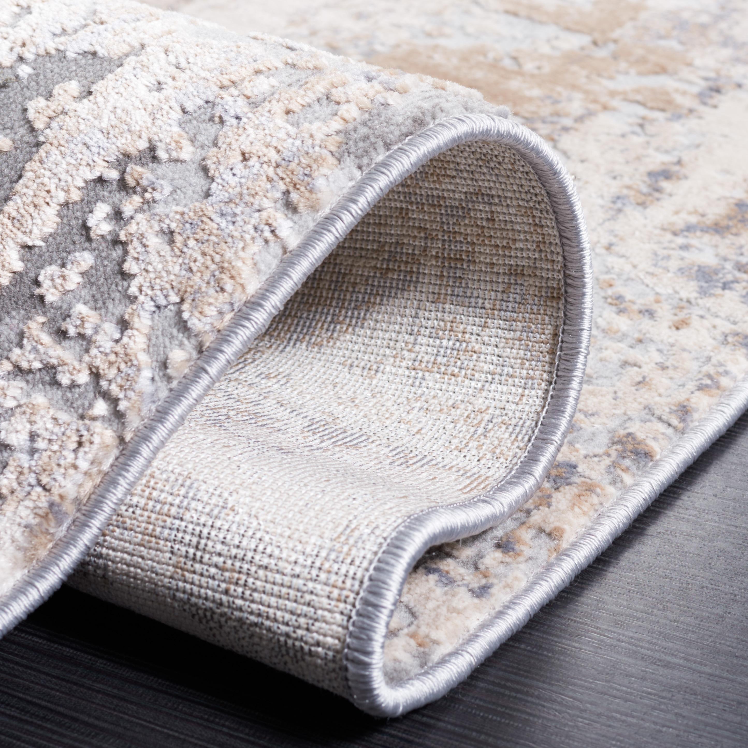 Invista INV435 Power Loomed Runner Rug - Cream/Beige - 2'x8' - Safavieh