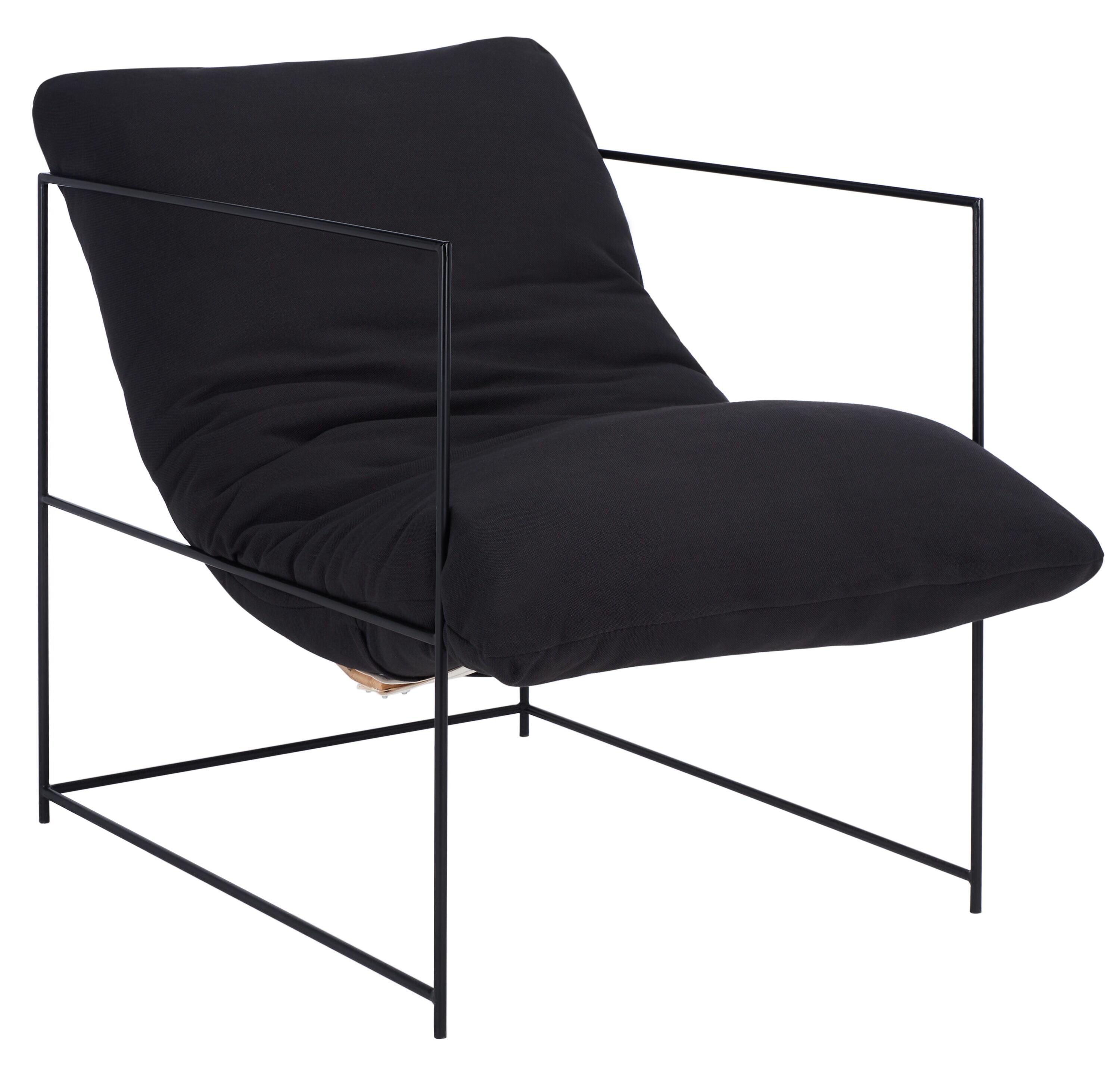 Portland Pillow Top Accent Chair - ACH4511 - Black/Black - Safavieh