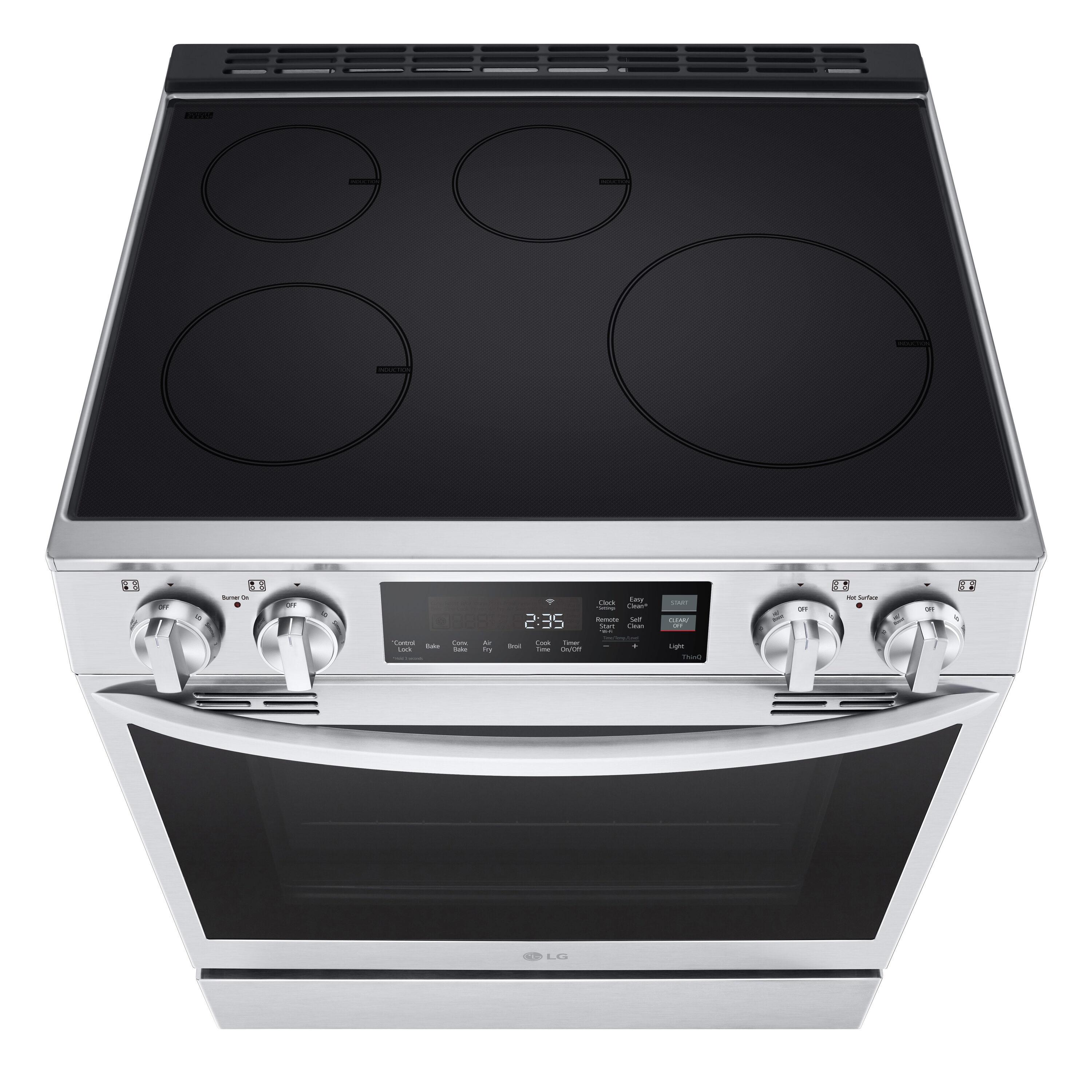 Stainless Steel Smart Induction Slide-In Range with Convection