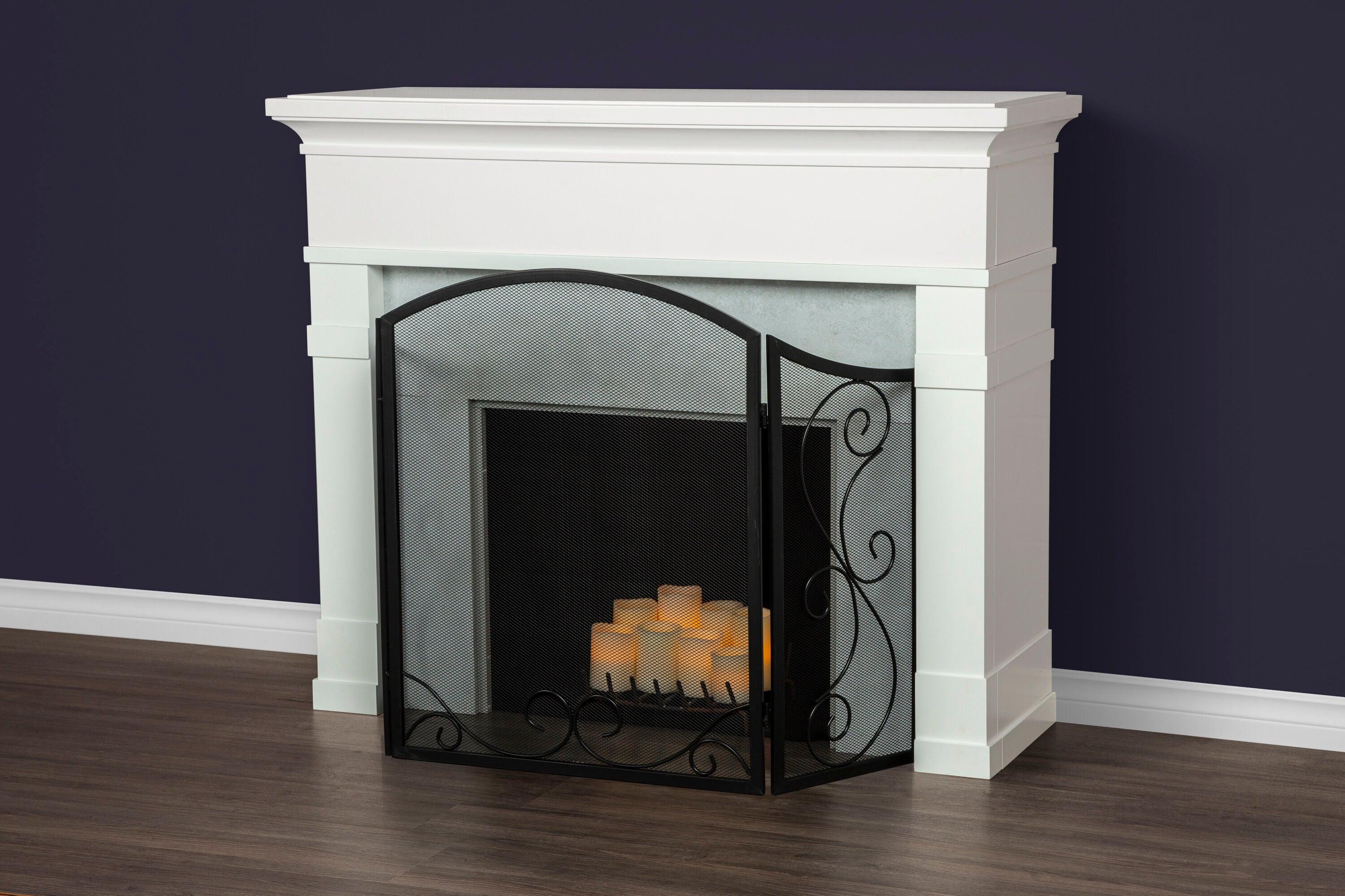 Pleasant Hearth FA995S Steel Iris Scroll Fireplace Screen