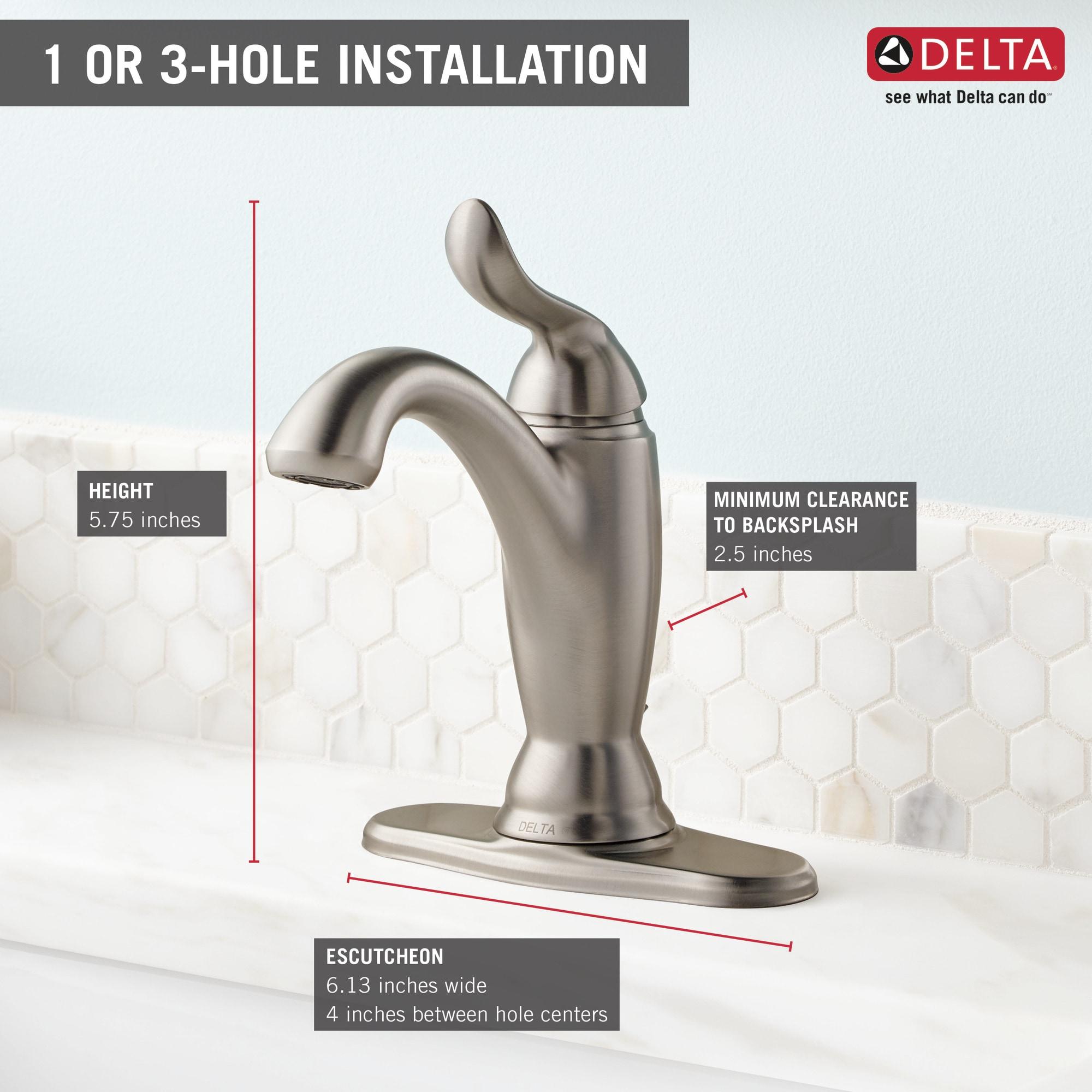 Linden™ Single Hole Bathroom Faucet with Drain Assembly and DIAMOND™ Seal Technology