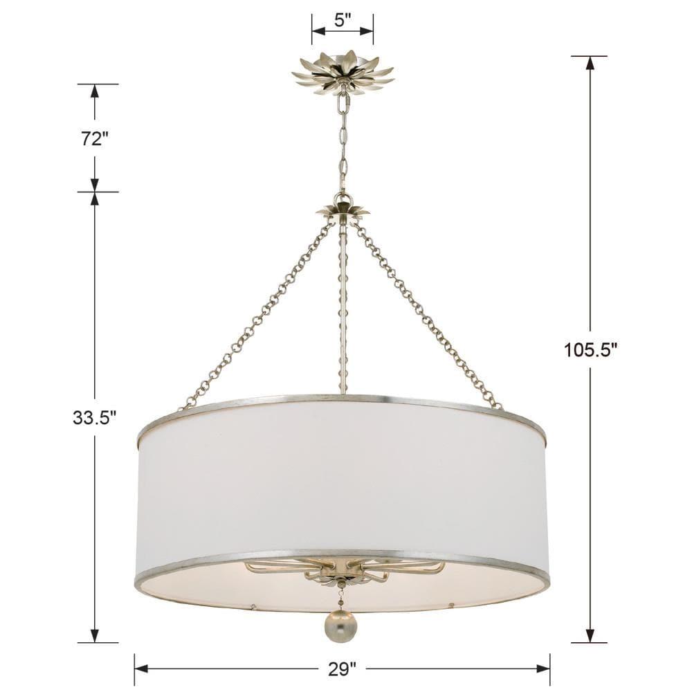 Crystorama Lighting - Eight Light Chandelier - Chandelier - Broche - Eight Light