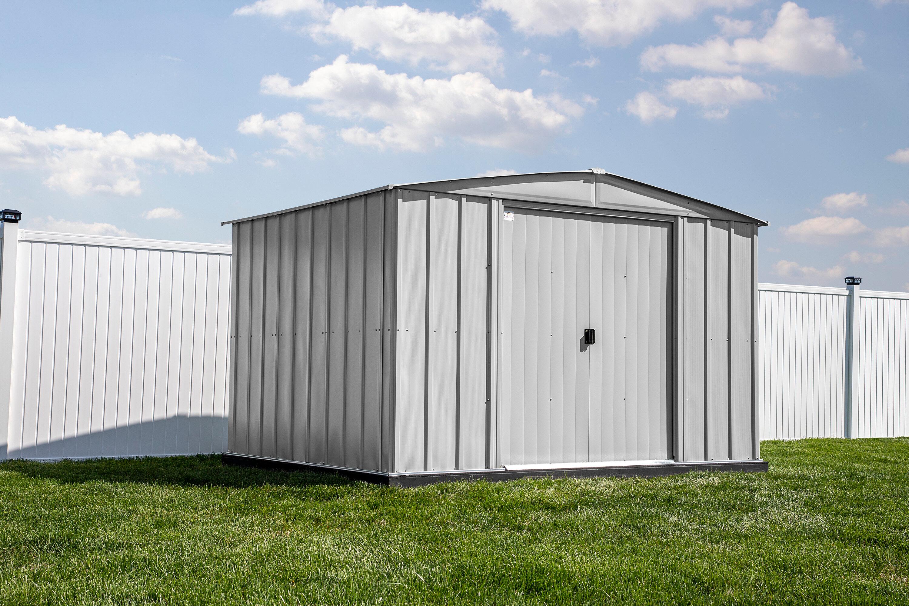 Arrow 10 ft. W x 8 ft. D Metal Storage Shed