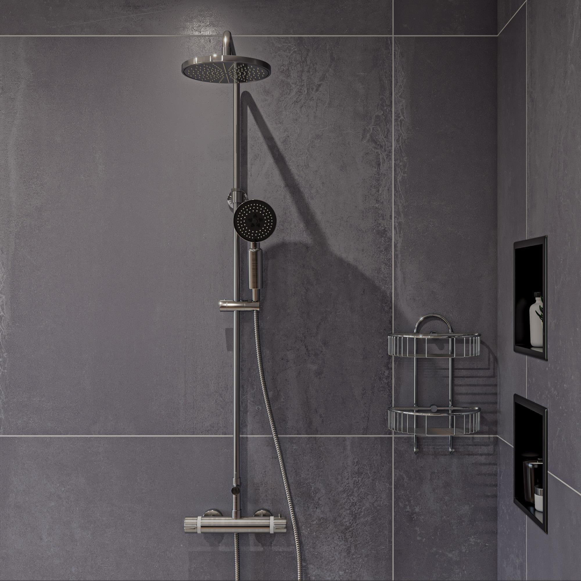 Alfi Brand Complete Shower System with Rough in-Valve AB2867-BN