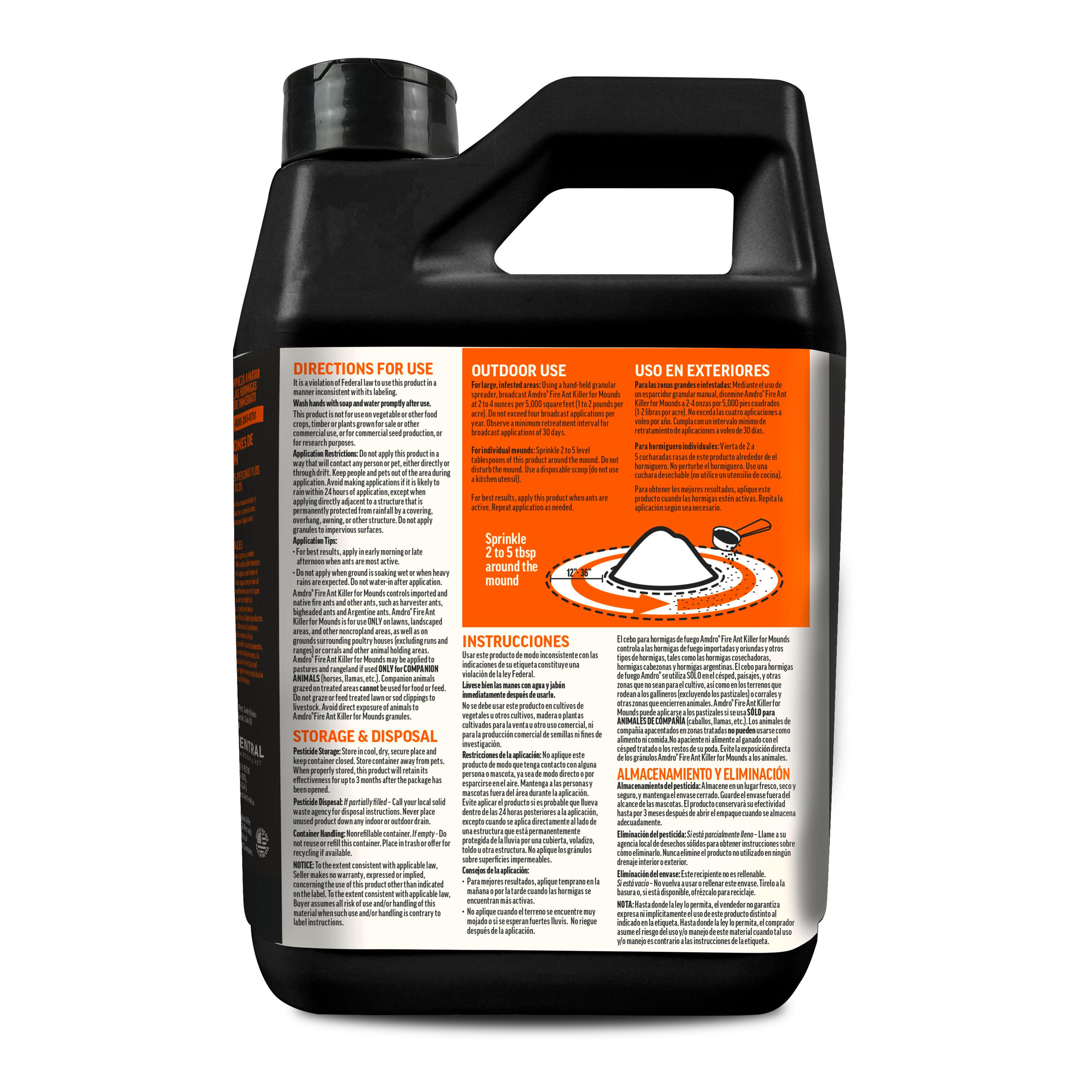 Amdro Outdoor Fire Ant Killer Bait for Mounds and Lawns, 1 lb.