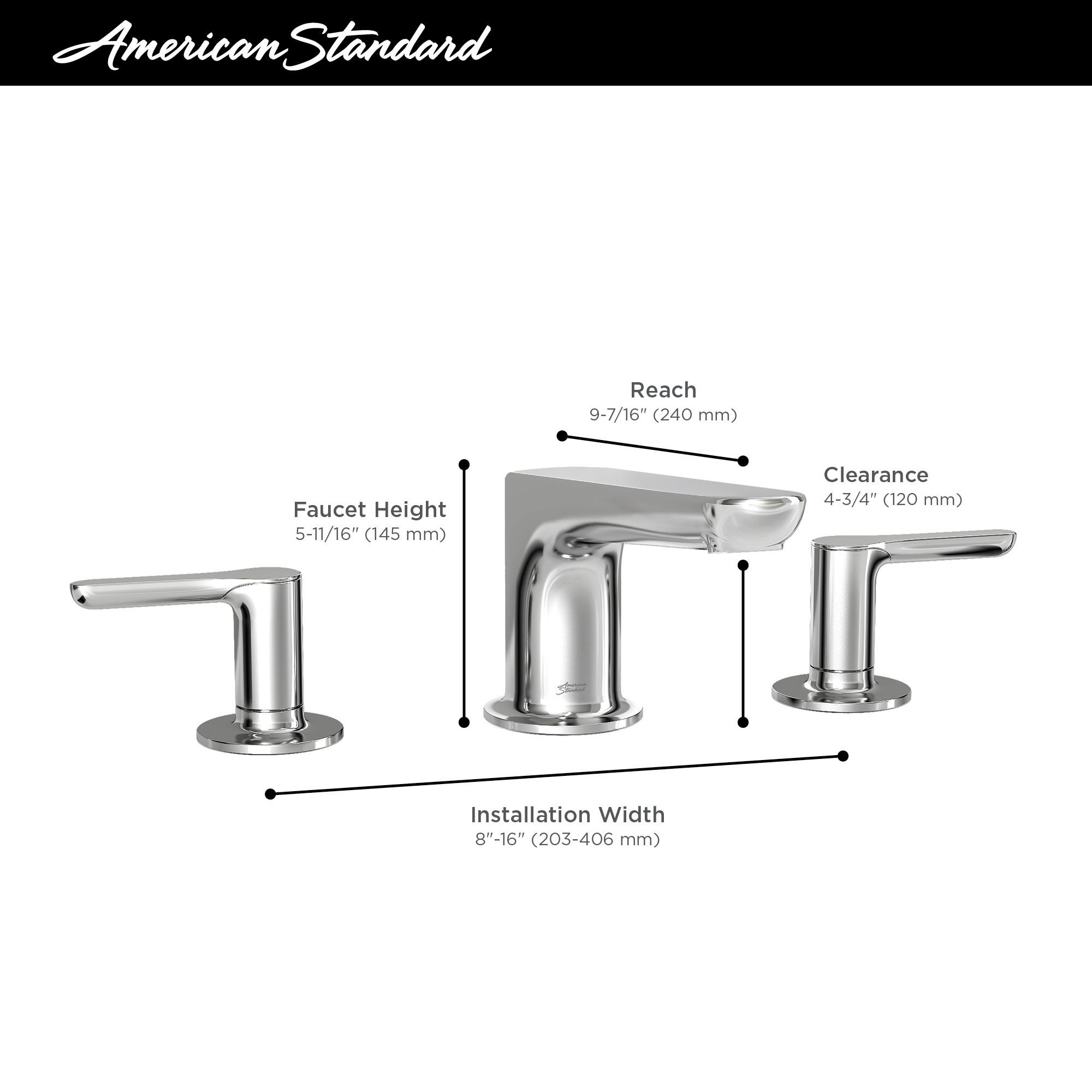 American Standard Studio S 2-Handle Deck-Mount Roman Tub Faucet for Flash Rough-in Valves in Matte Black