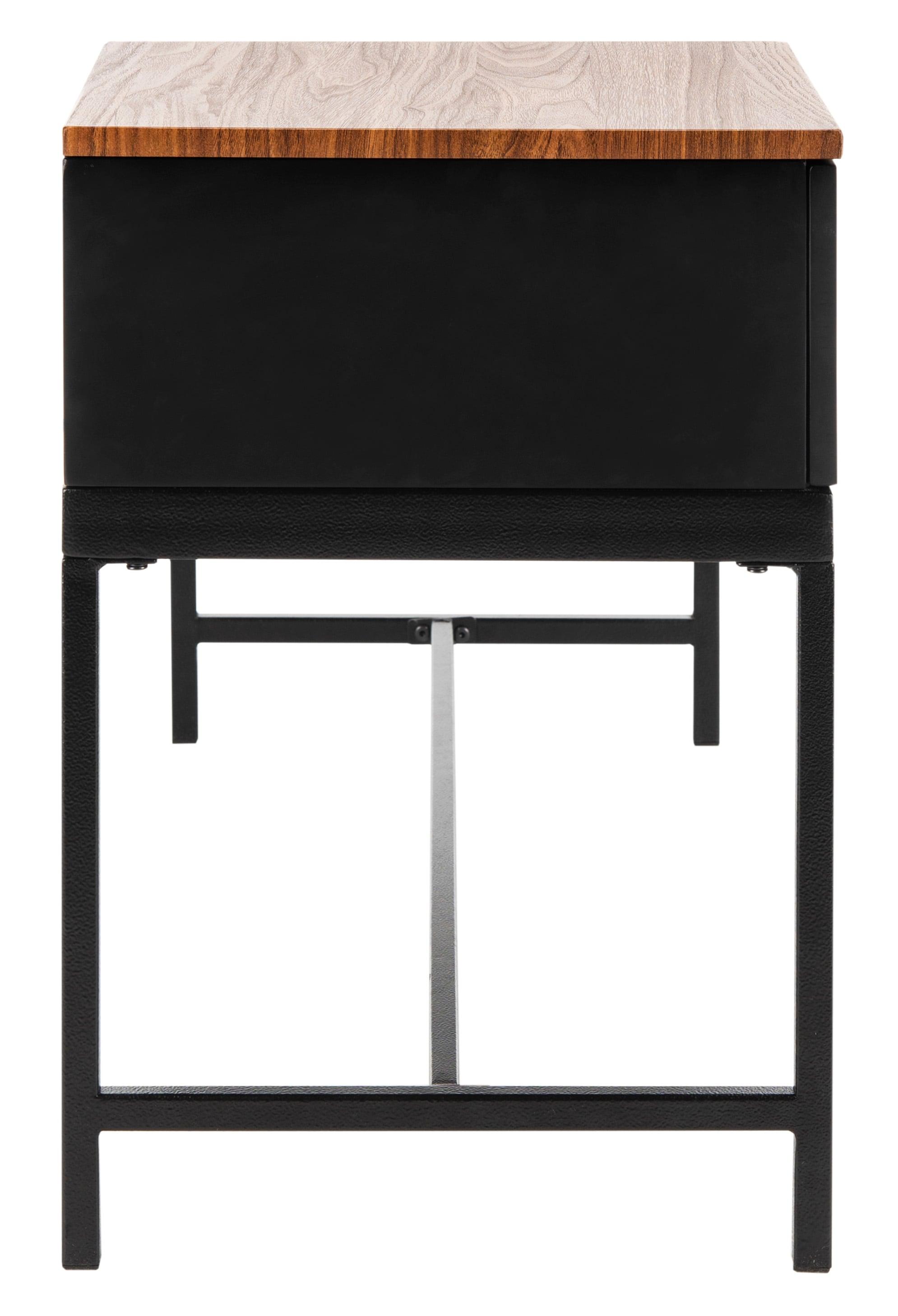 Maruka Bench with Storage - Brown/Grey - Safavieh