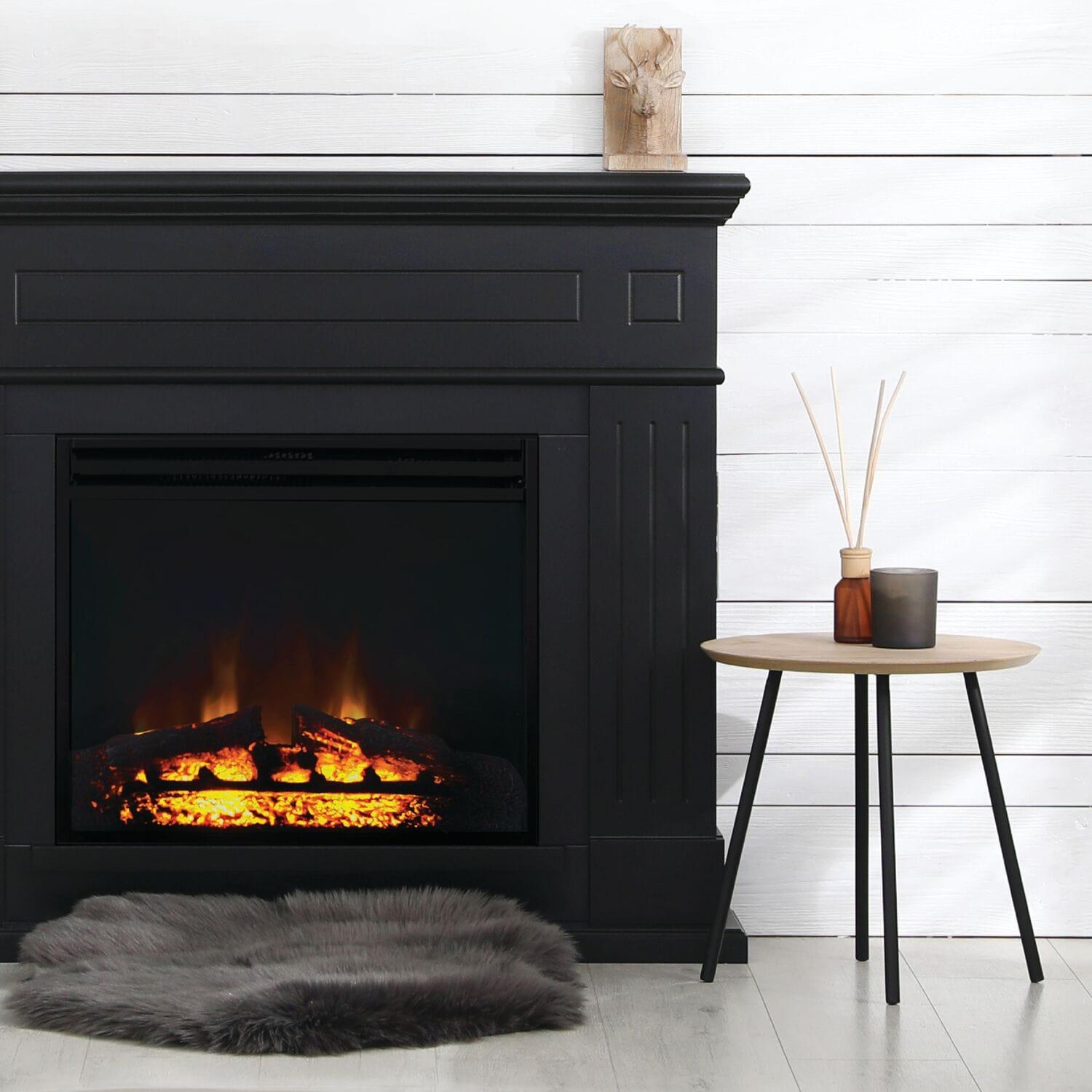 Cambridge Cambridge 5118 BTU Freestanding Electric Fireplace Heater Insert for Vacant Chimney Fireplace