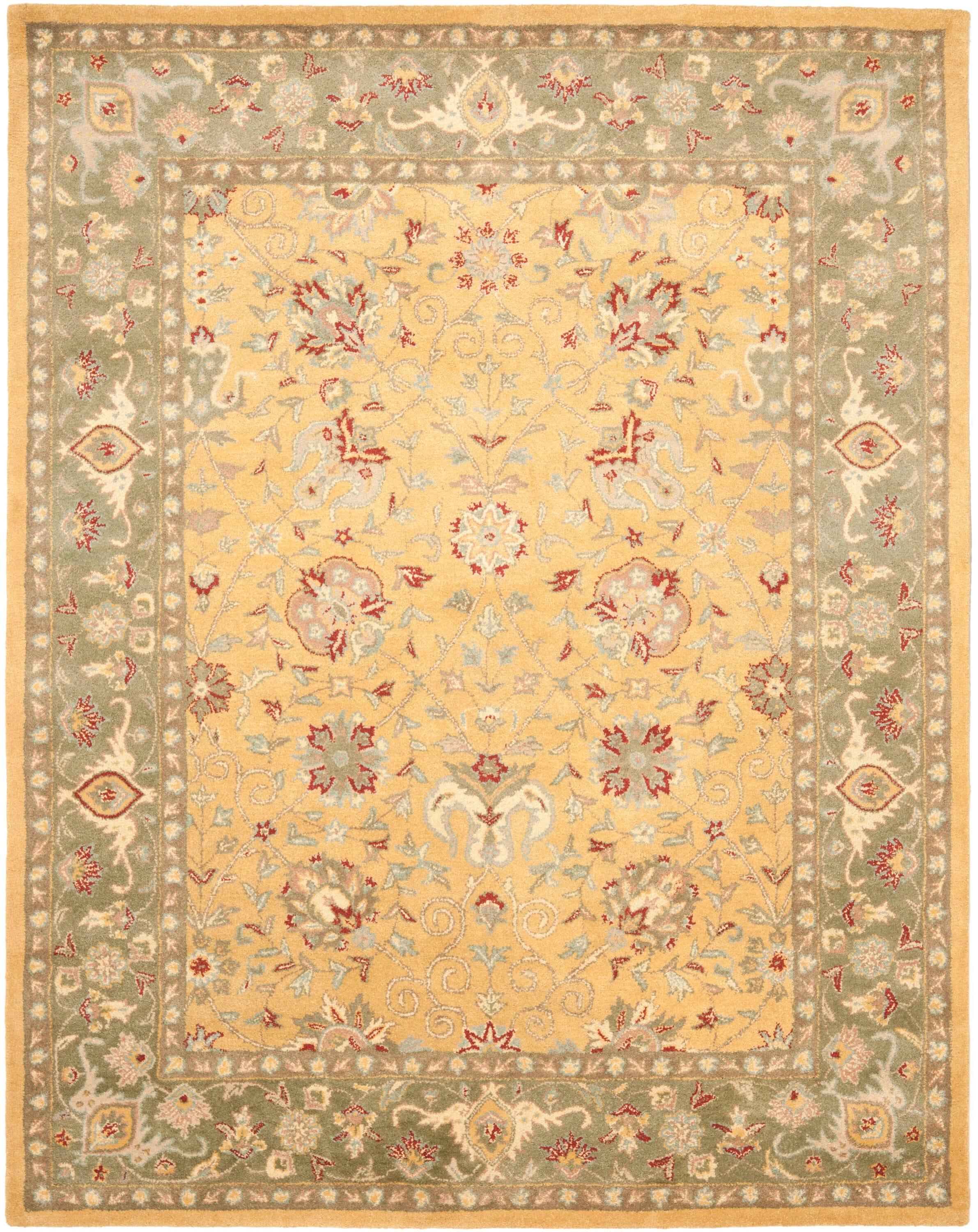 Antiquity AT21 Hand Tufted Indoor Area Rug - Gold - 8'3"x11' - Safavieh