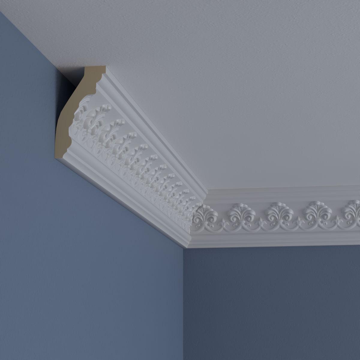 Ekena Millwork 3 7/8"H x 2 1/8"P x 4 1/2"F x 94 1/2"L Hampshire Crown Molding