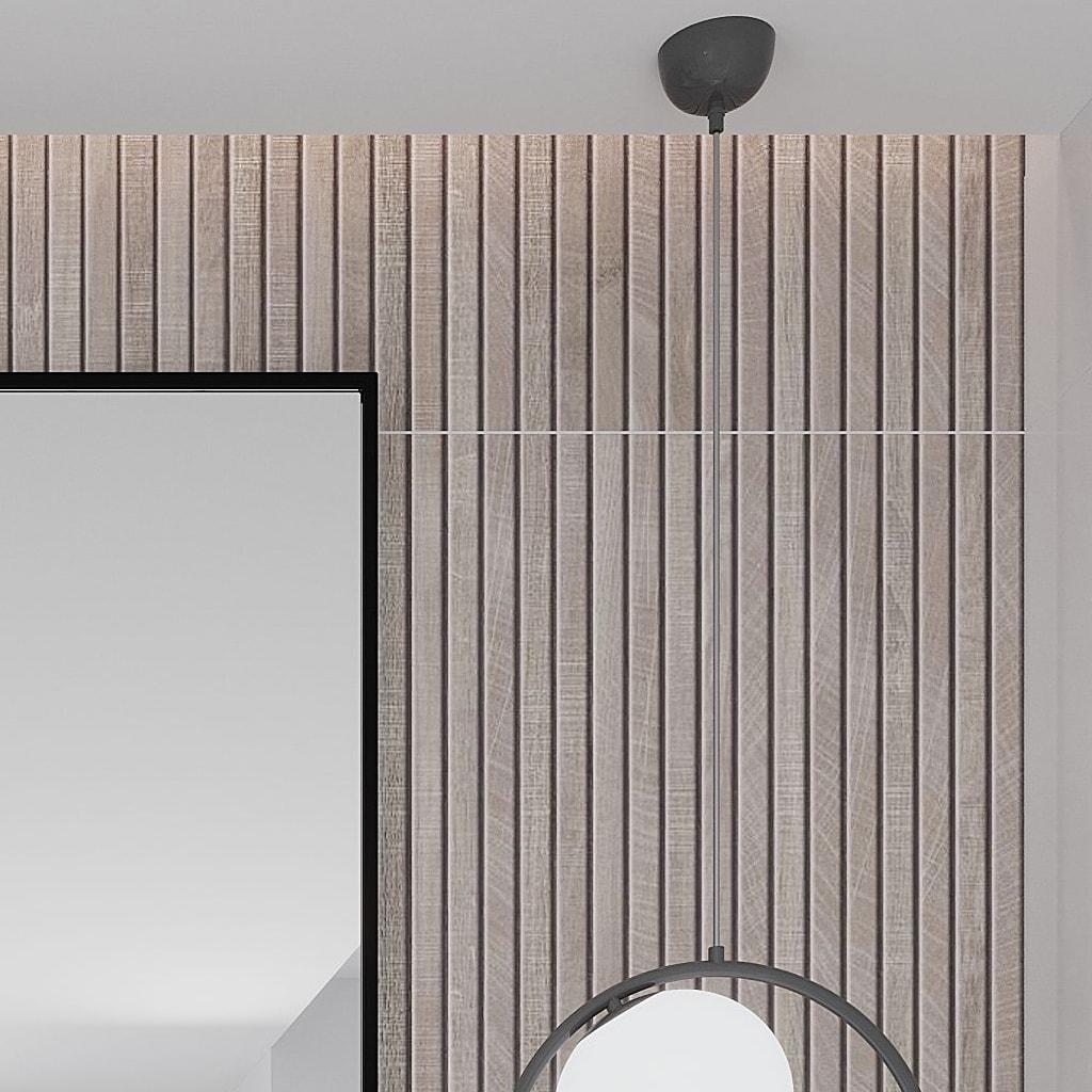 Apollo Tile Bois Ribbon 23.77" x 47.25" Matte Natural Porcelain Deco Wall and Floor Tile 15.49 sqft/case 2-pack