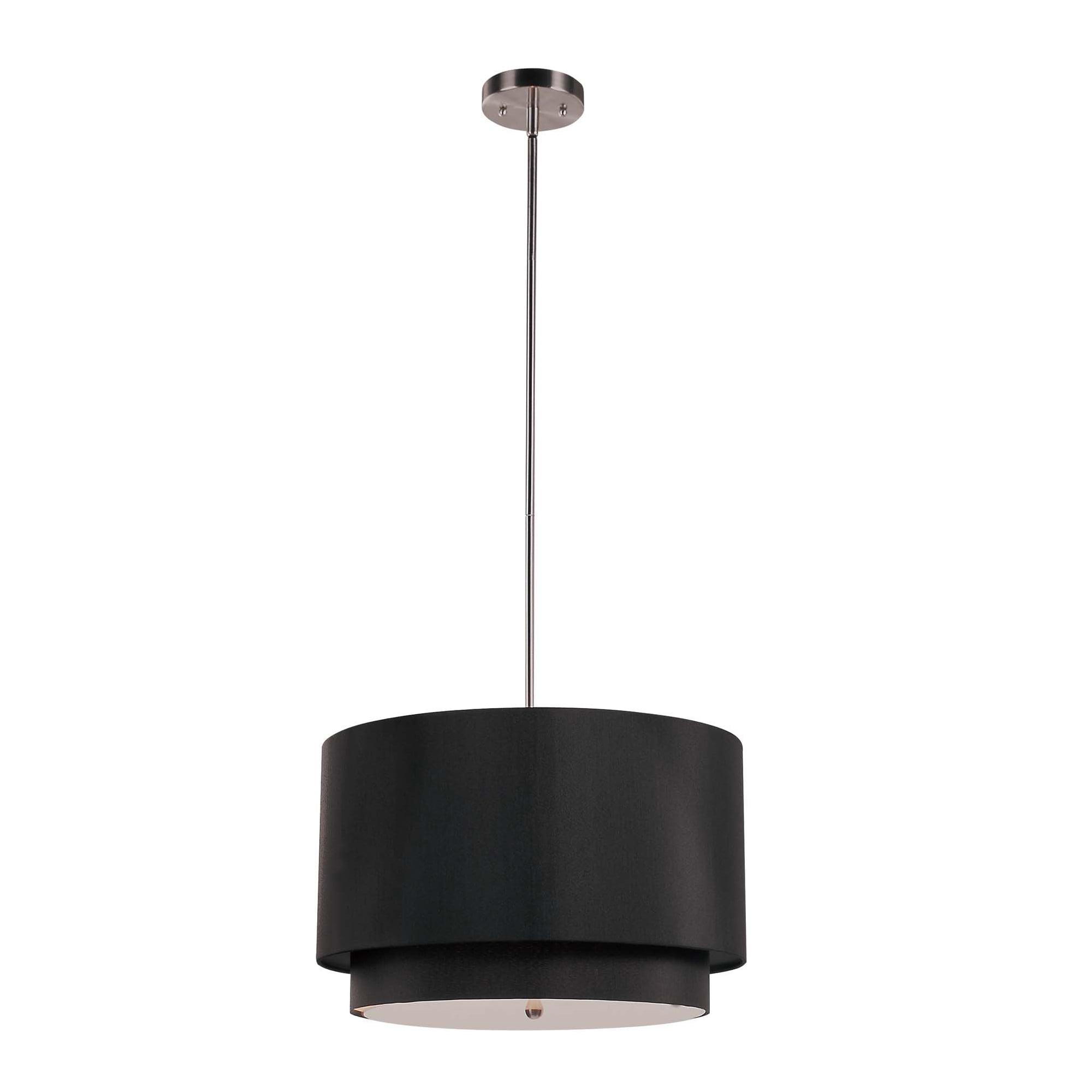 Trans Globe Lighting Pnd-802 Three Light Double Shade Pendant From The Young And Hip