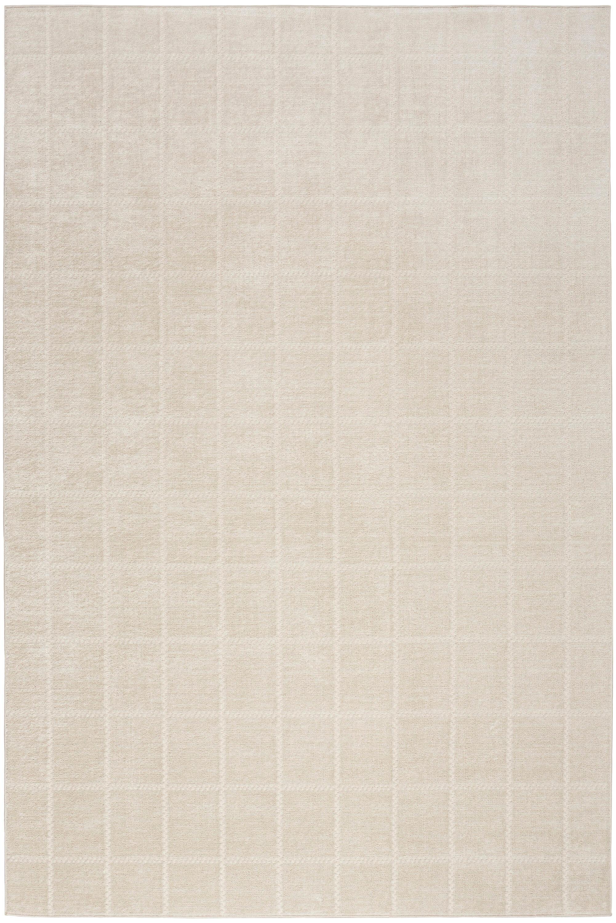 Nourison Serenity Home Geometric 6' x 9' Ivory Cream Indoor Area Rug