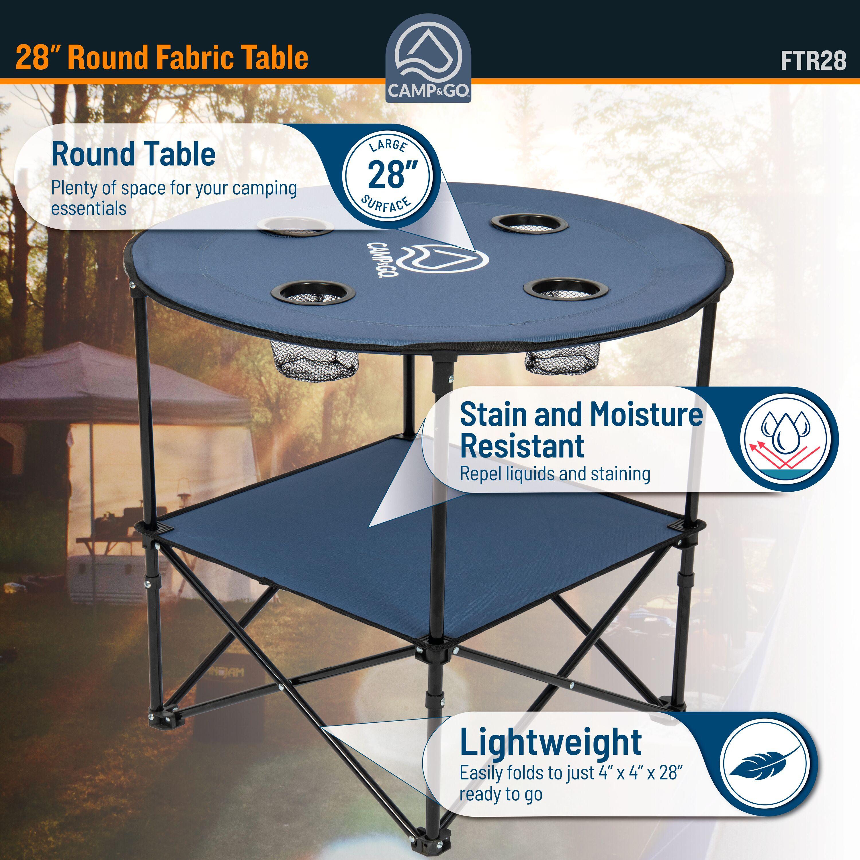 28'' Circular Portable Folding Table