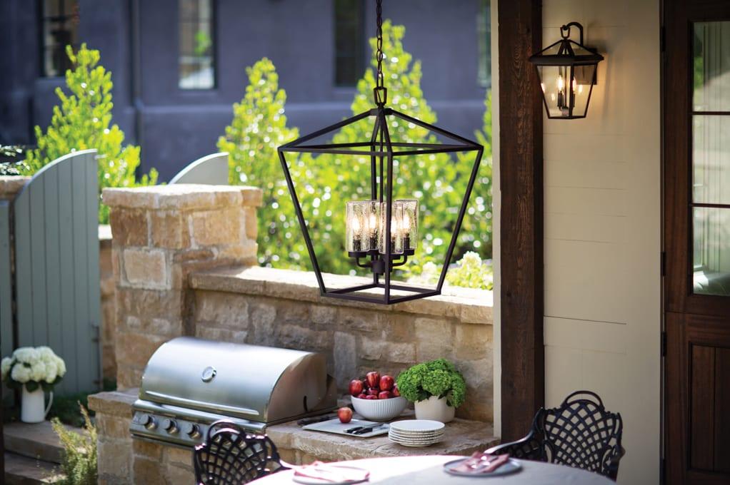 Alford Place 4 -Bulb 24.5" H Outdoor Pendant
