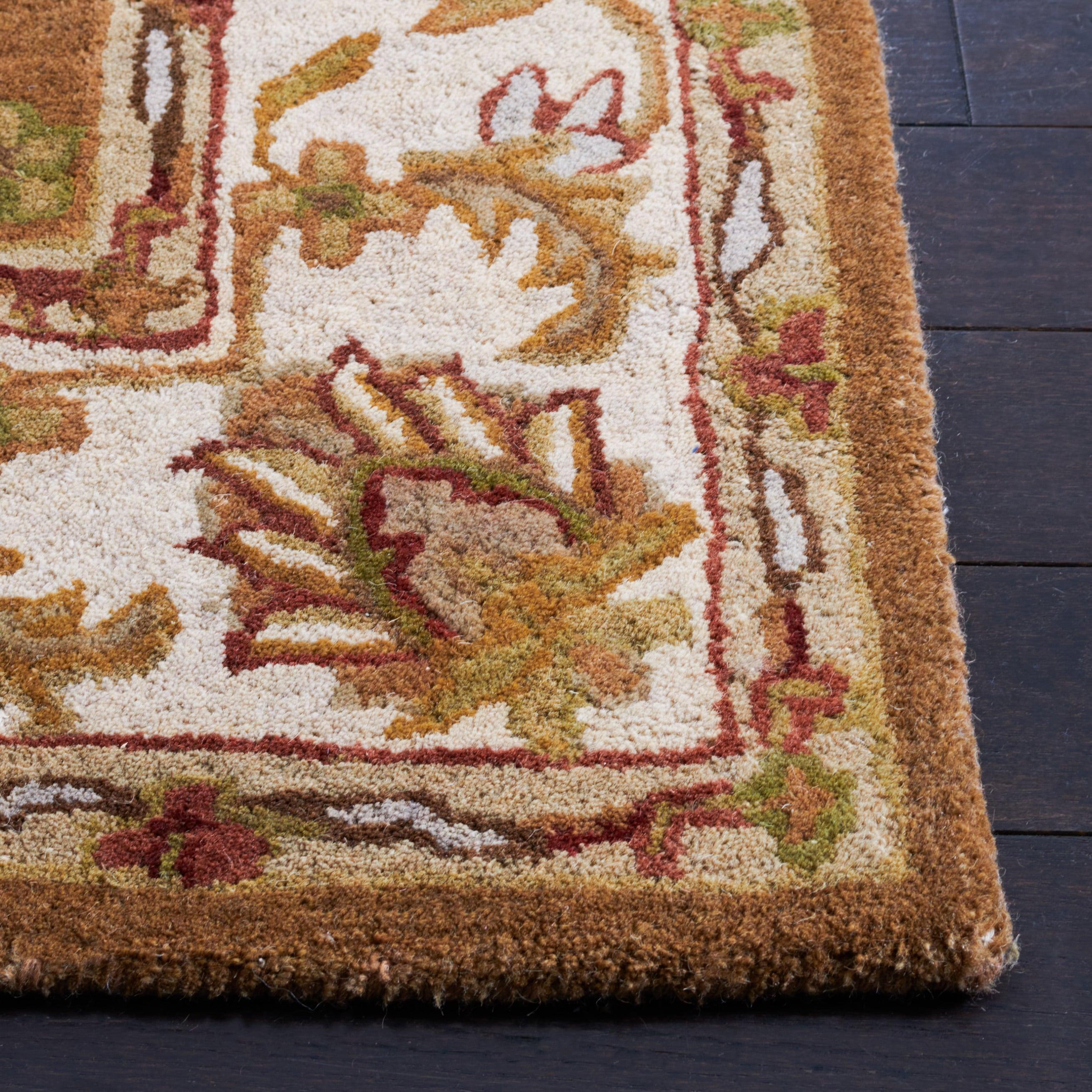 Heritage HG816 Hand Tufted Area Rug - Mocha/Ivory - 3'x5' - Safavieh.