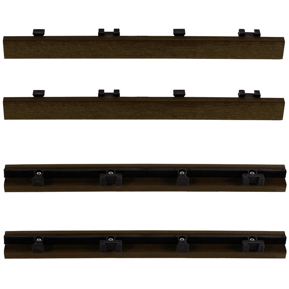 12" x 1" Composite Interlocking Deck Side Trim